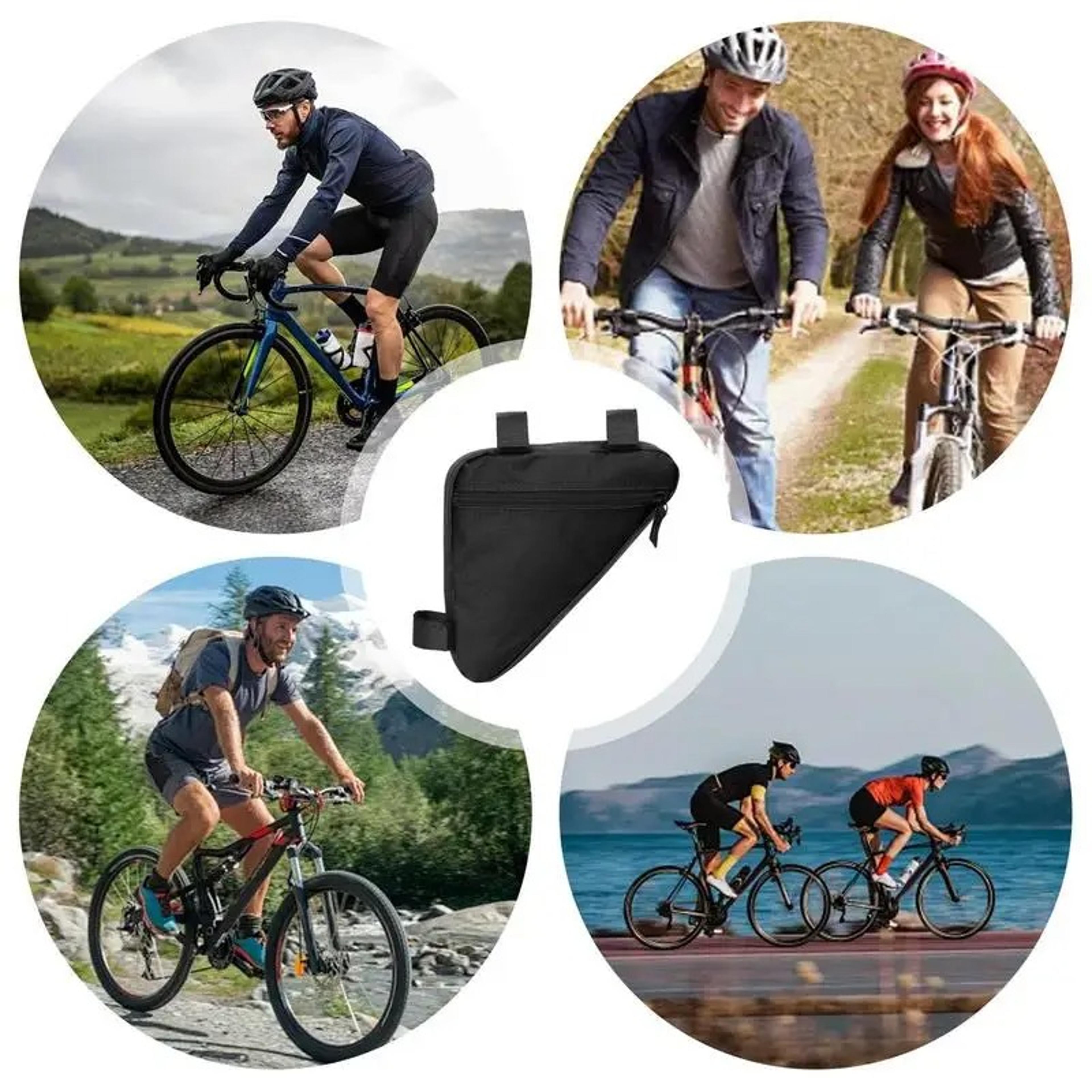 Waterproof Bicycle Triangle Bag For Front Frame Versatile Cycling Handlebar Bag 3