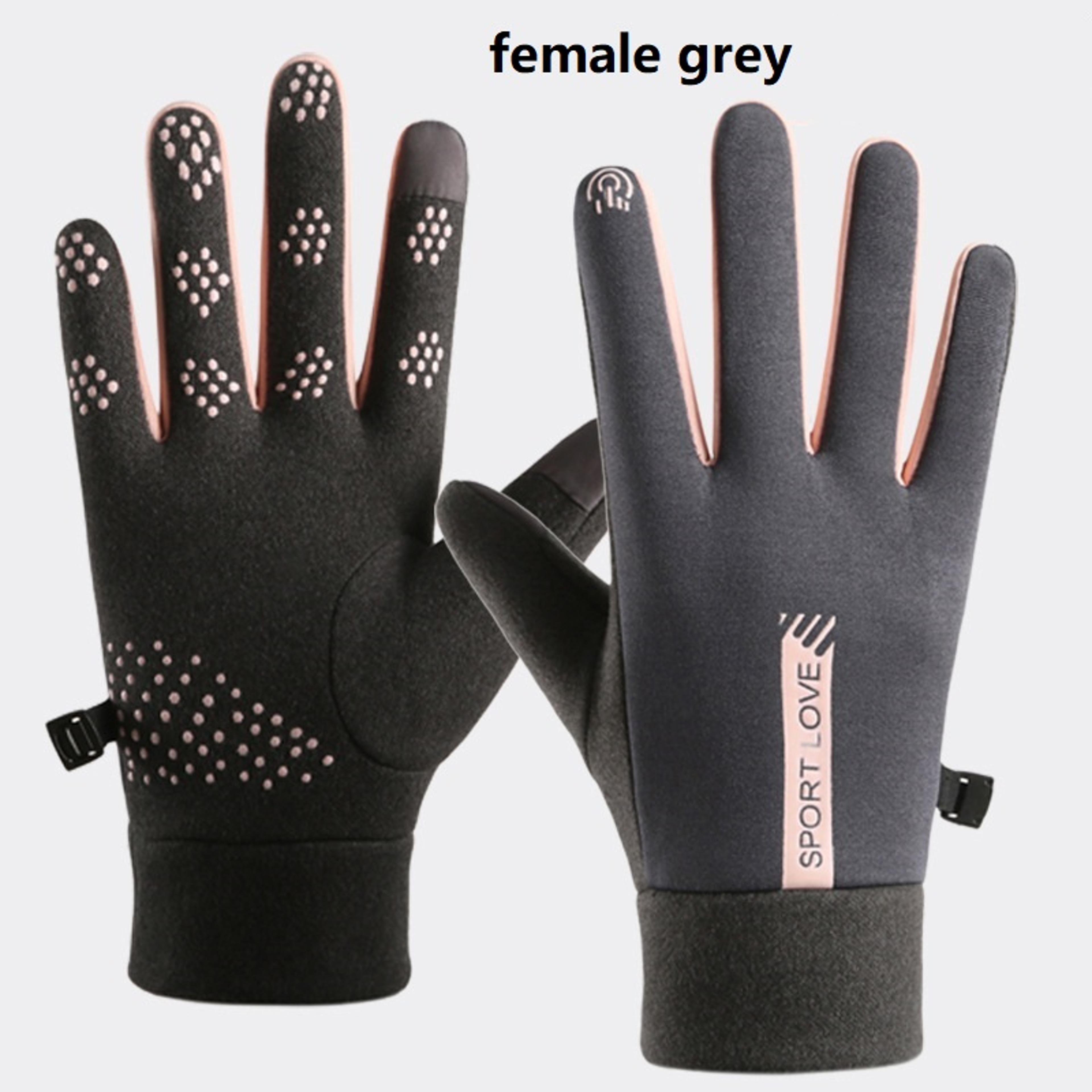 Winter Cycling Gloves For Women Waterproof Thermal Fleece Mittens For Outdoor Activities 8