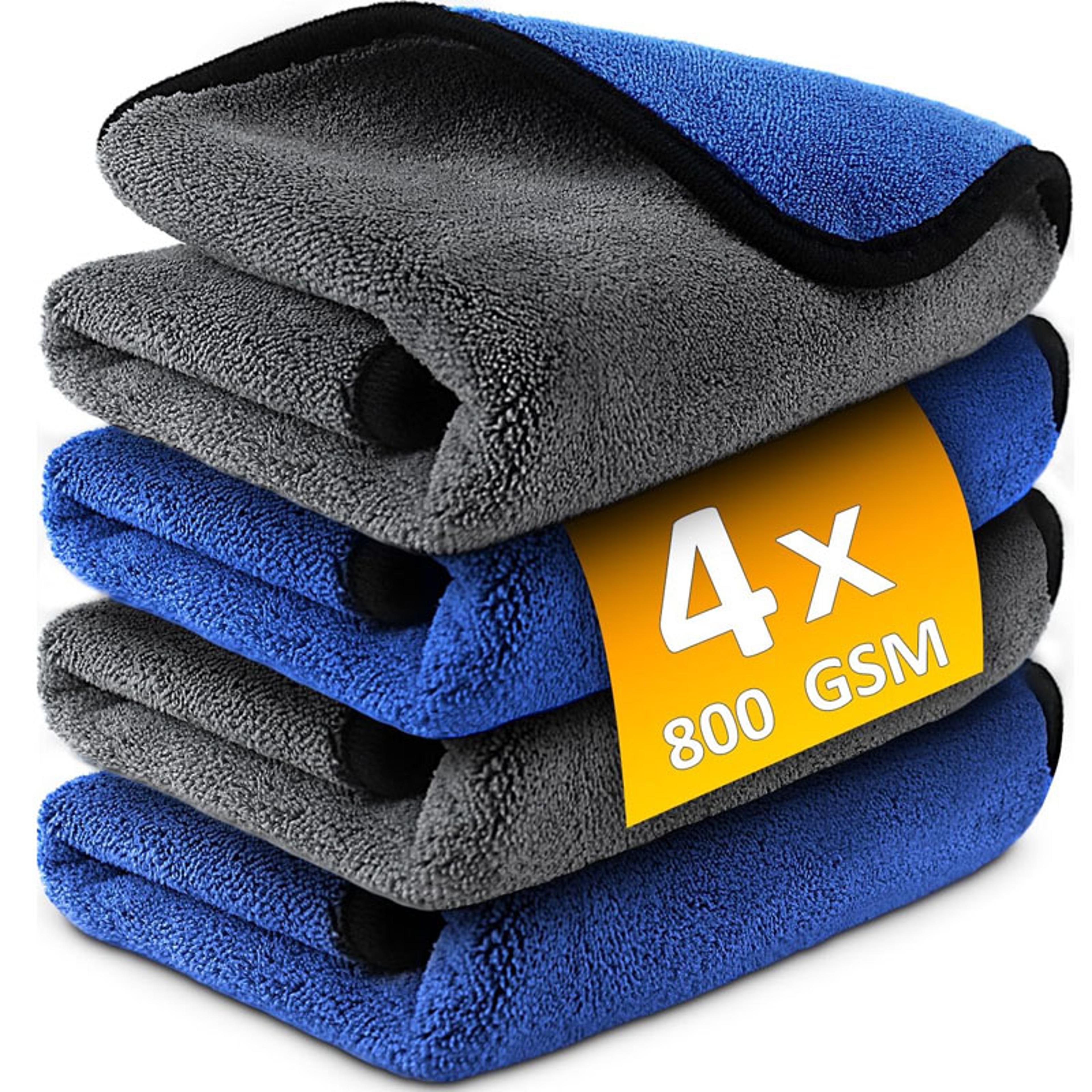 Microfiber Car Washing Towel Set Soft QuickDrying Cleaning Cloths For Windows Mirrors  More 0