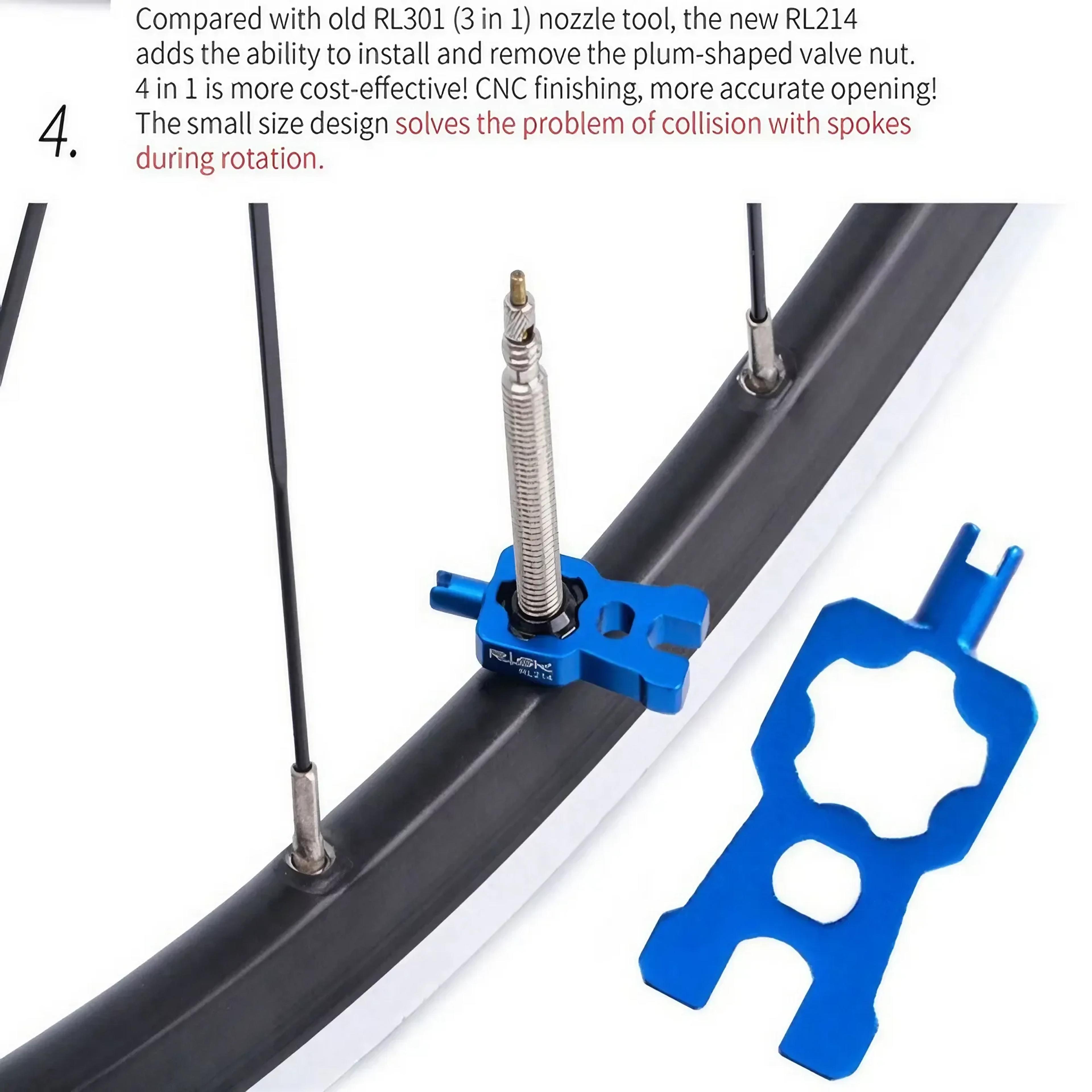 Portable Bicycle Valve Tool Kit For MTB  Road Bikes Easy Valve Core Removal  Installation Tool 3