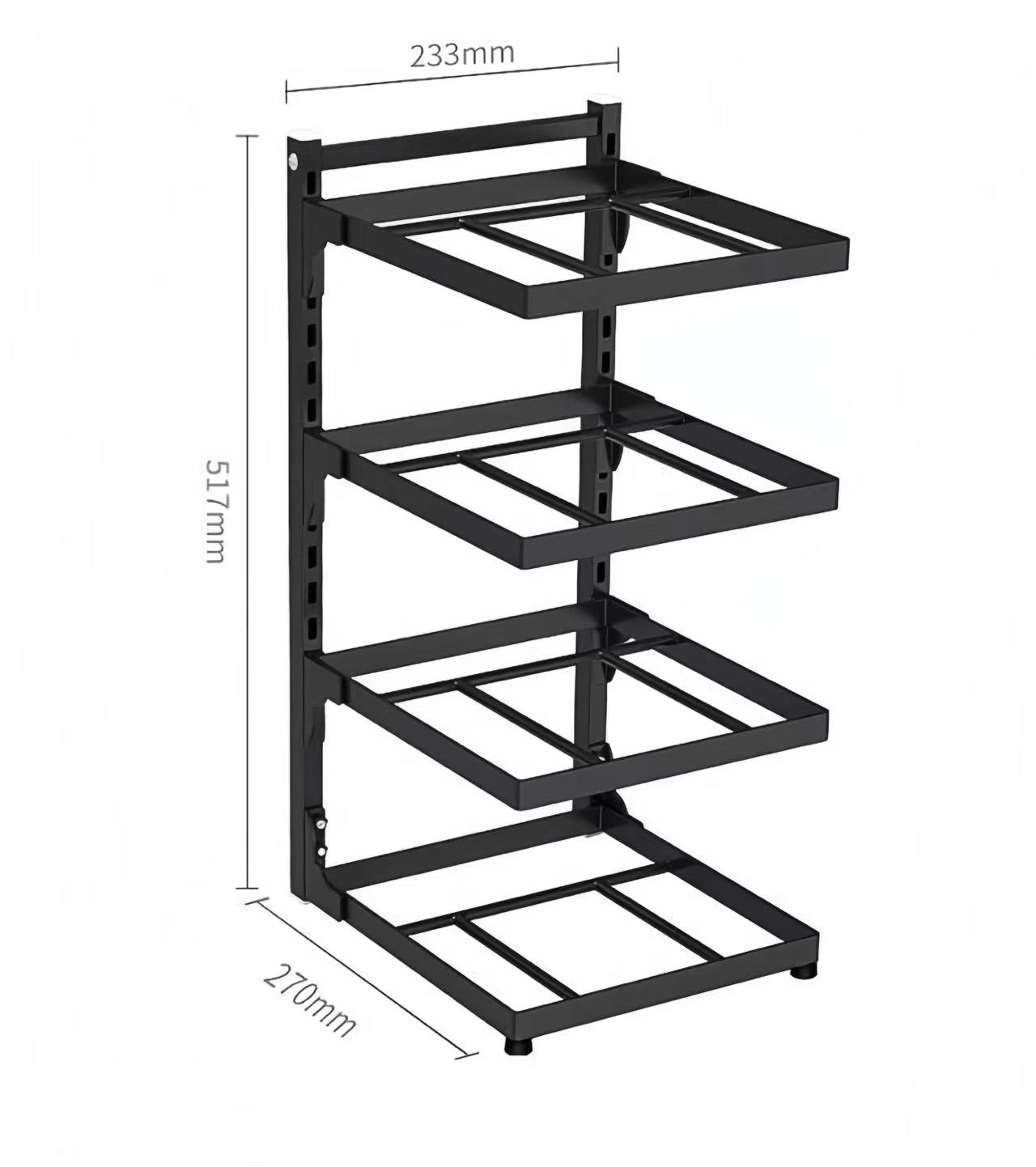 Adjustable Kitchen Sink Storage Rack MultiLayer Pot  Cooker Organizer For Stovetop Cabinets 4