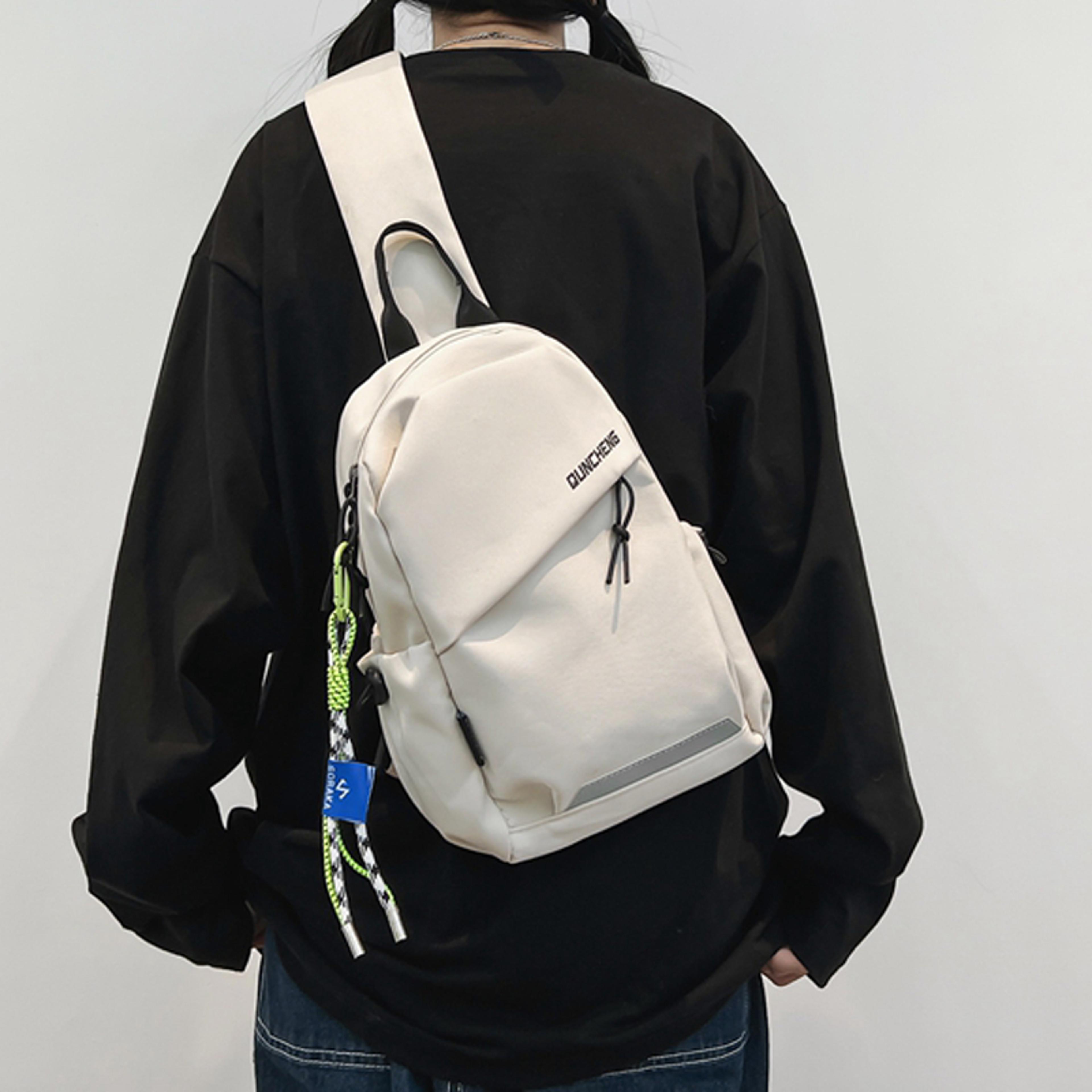 mens crossbody bag lightweight single shoulder chest backpack for cycling, hiking, and sports