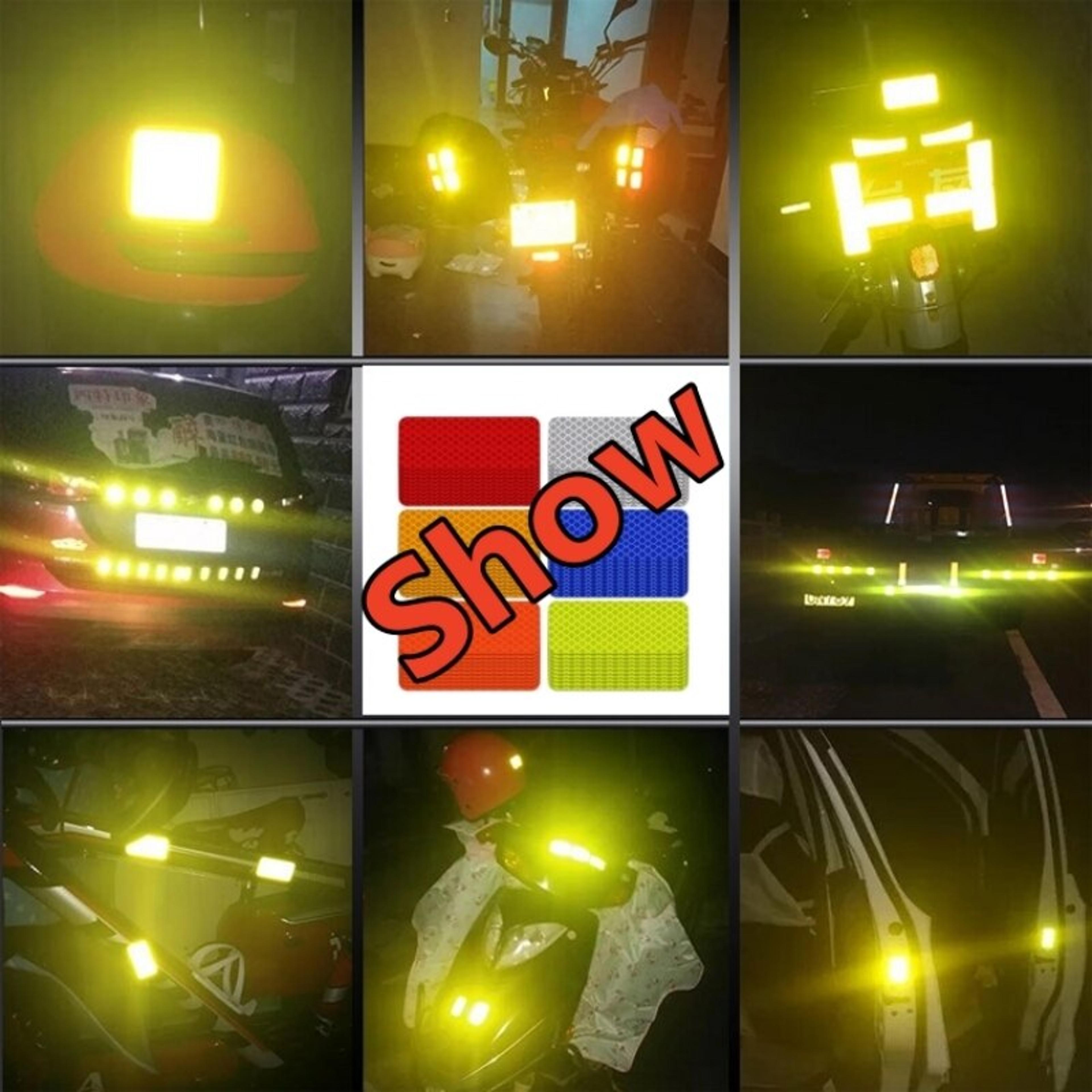 Reflective Car Bumper Safety Stickers HighVisibility Warning Strip For Enhanced Vehicle Safety 4