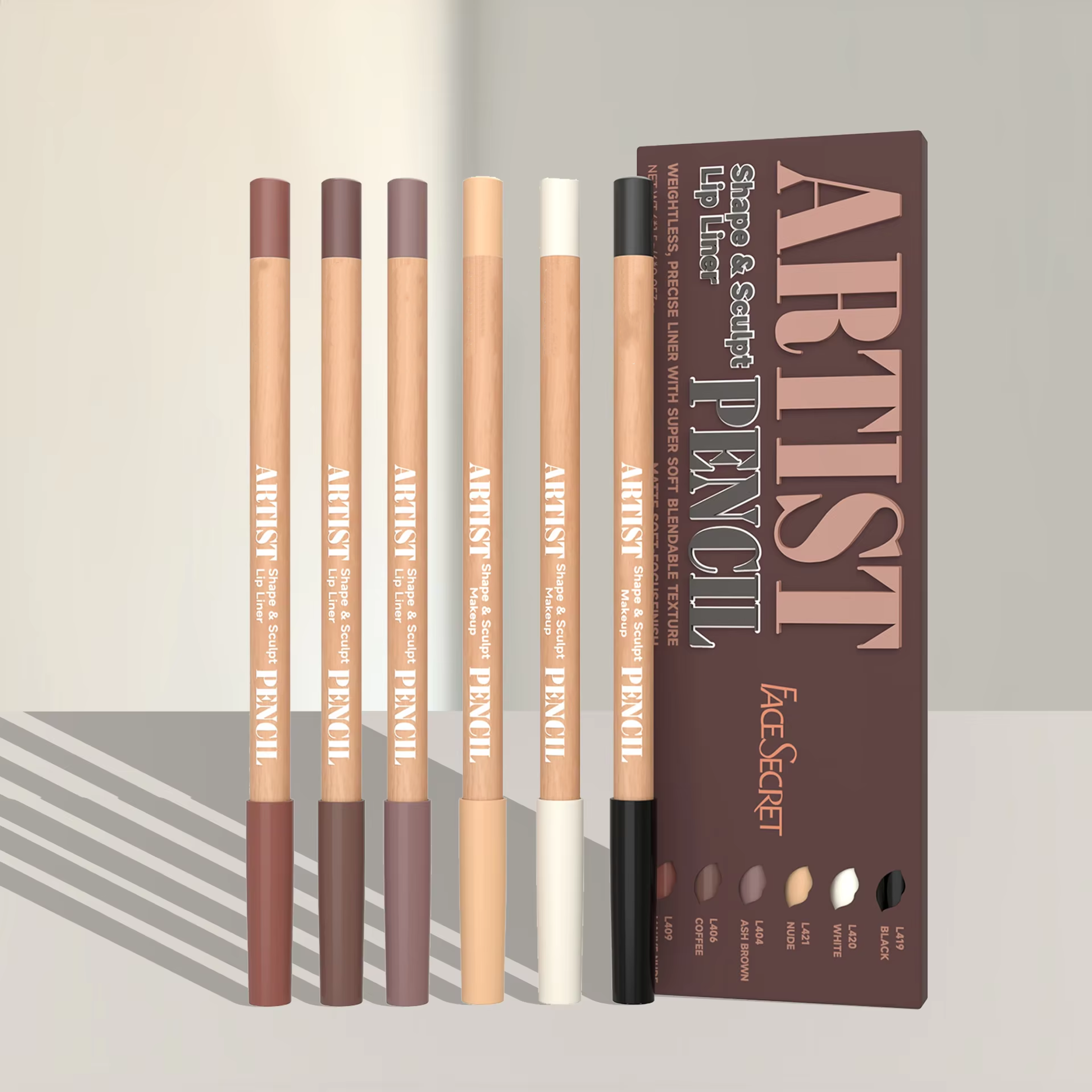 Matte Soft Sculpt Lip Liner Set Precise Weightless And Blendable Lip Liner Pencils 3