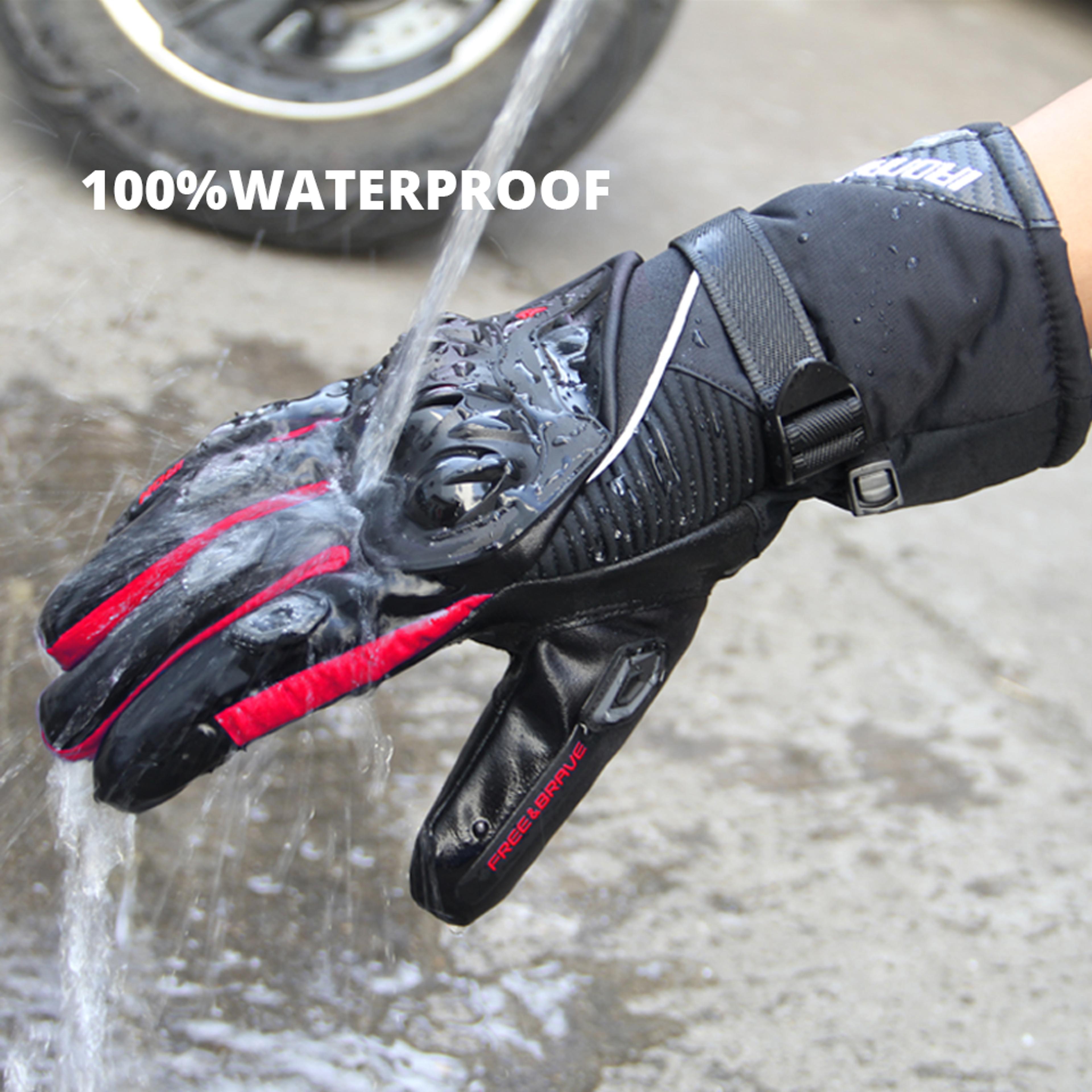 Winter Motorcycle Gloves Waterproof Windproof Touchscreen Riding Gloves For Men 1