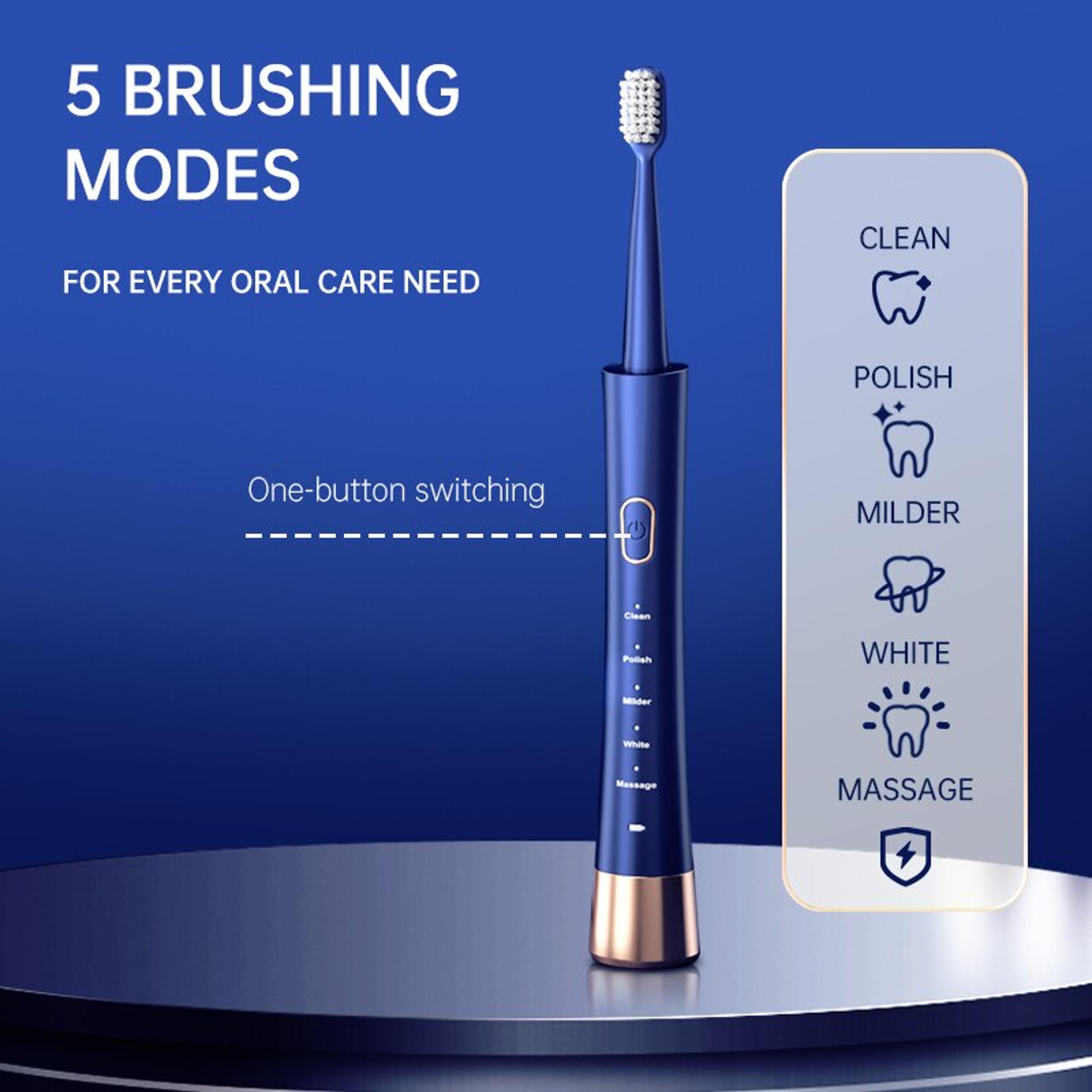 Electric Toothbrush With Gear Mode TypeC Charging For Men  Women 1