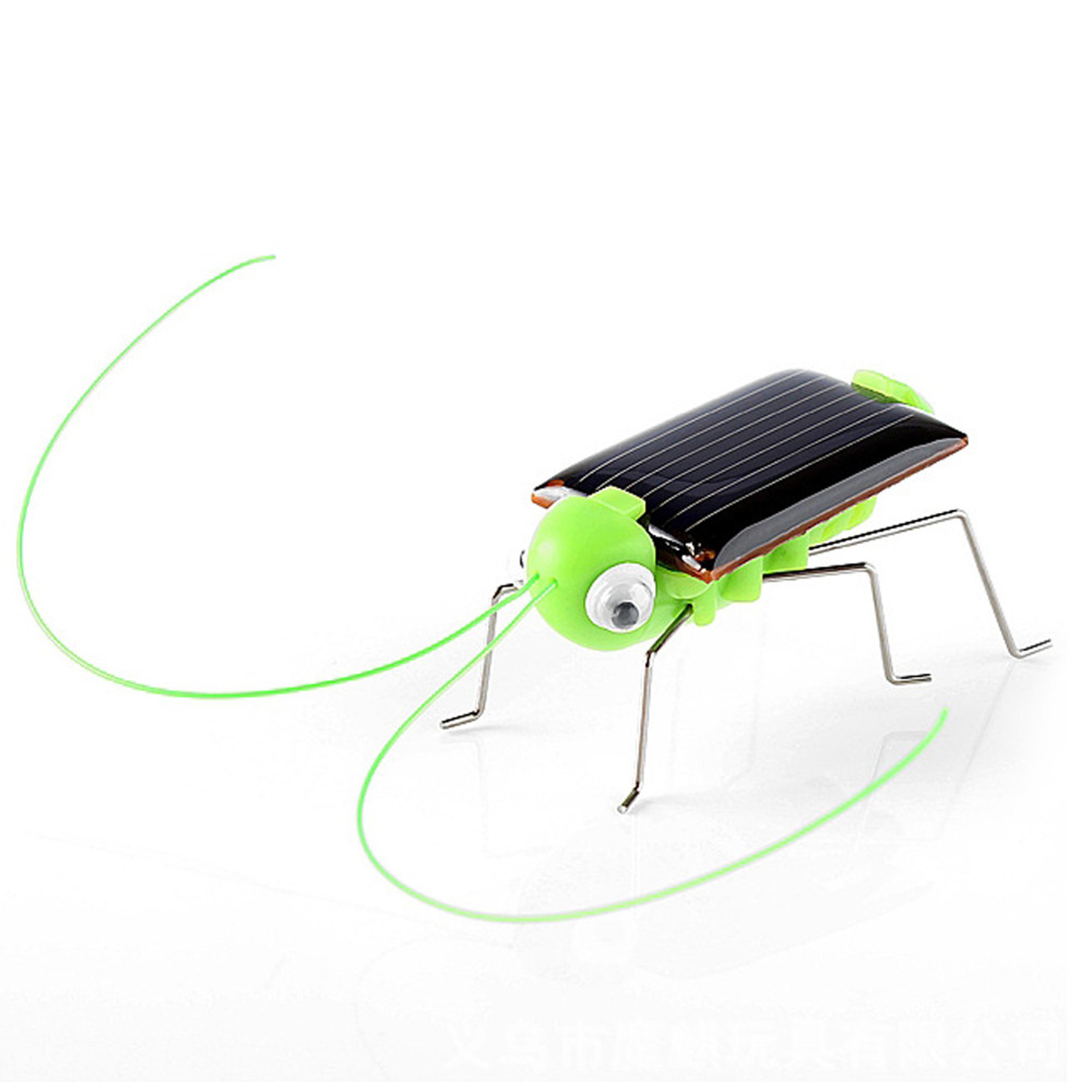 solar grasshopper puzzle toy interactive science educational gift for kids, boys & girls