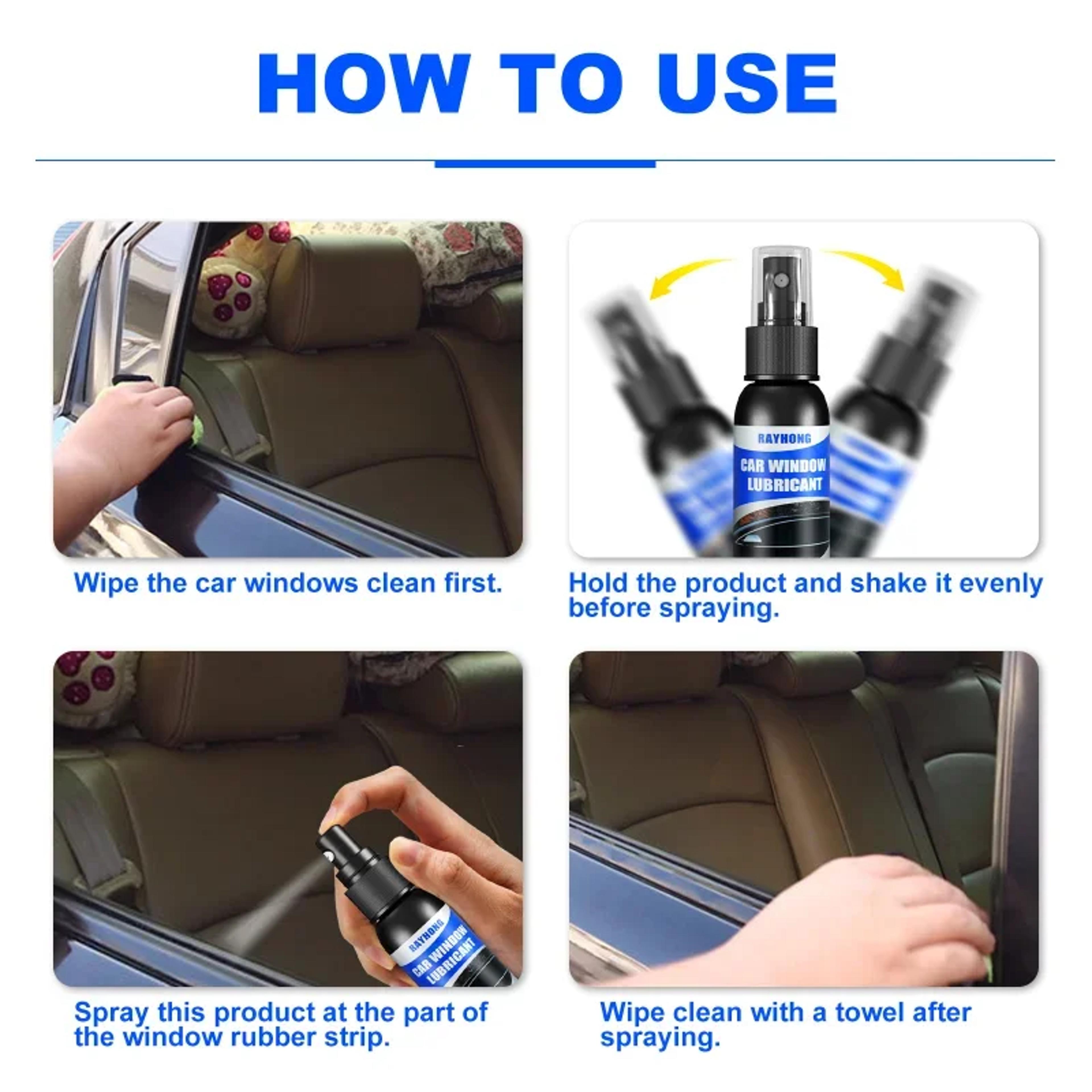 Window Lubricant For Car Rubber Strip Softening Maintenance  Noise Elimination 3