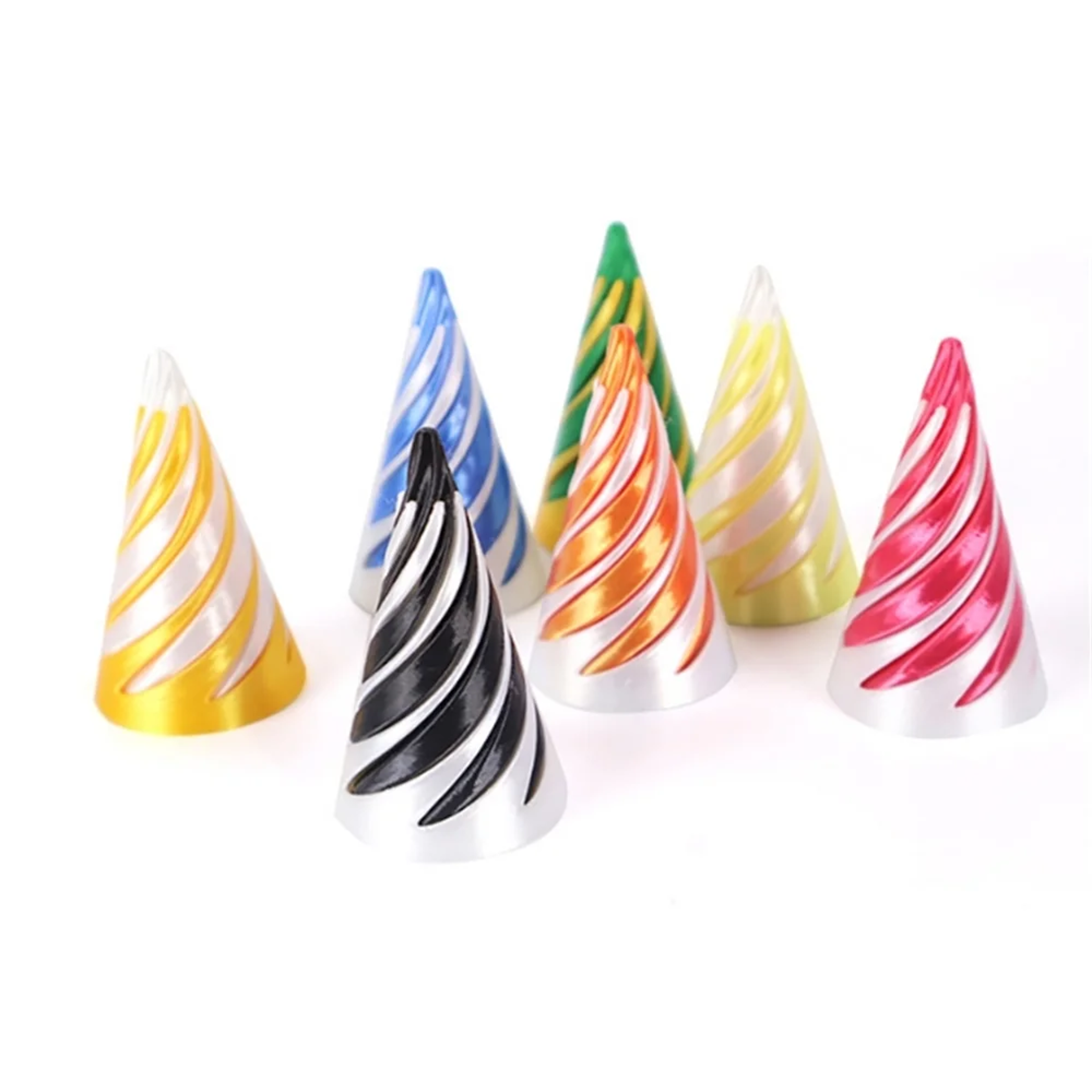 Spiral Cone Toy Impossible Pyramid Passthrough Sculpture Vortex Thread Illusion Toy 4