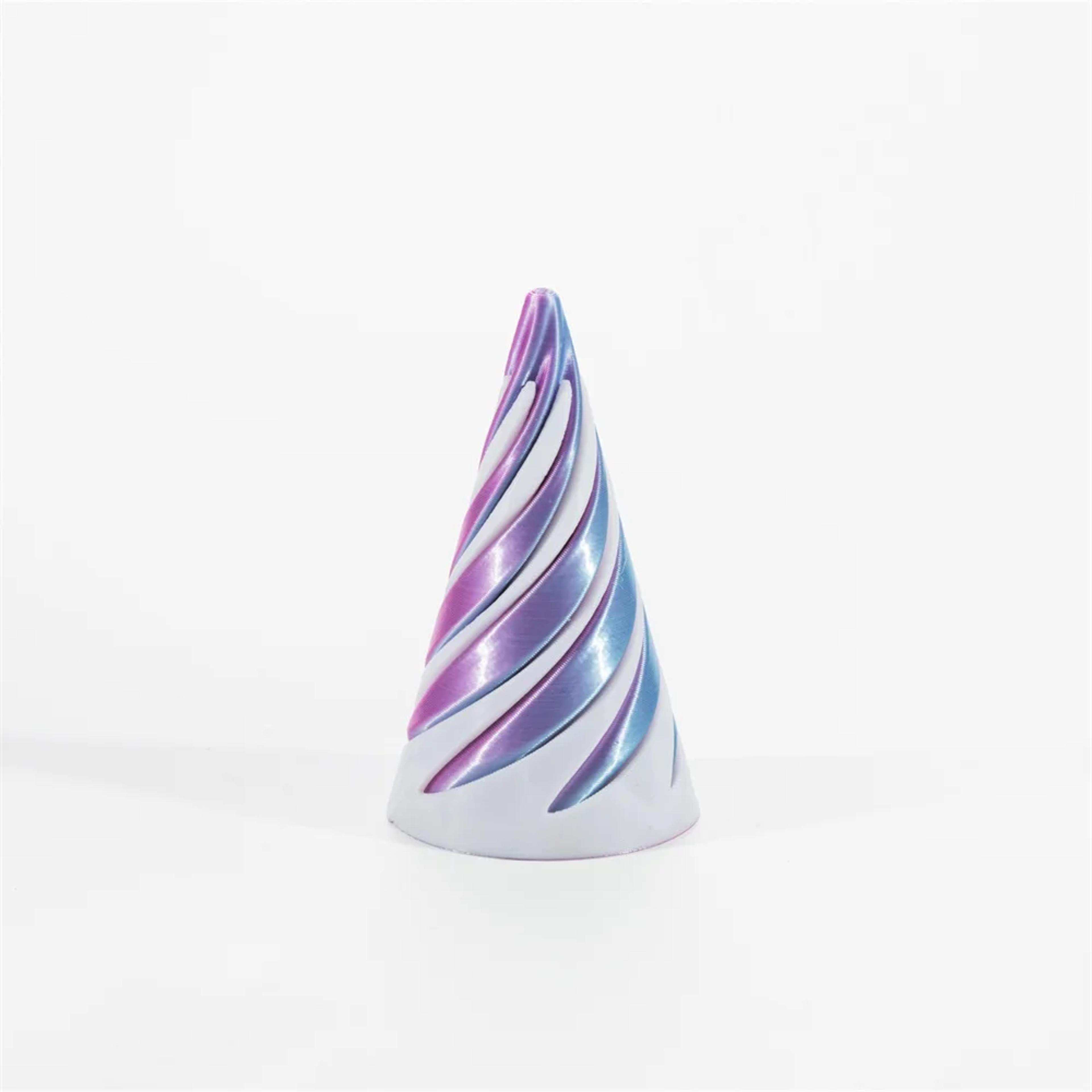 Spiral Cone Toy Impossible Pyramid Passthrough Sculpture Vortex Thread Illusion Toy 10