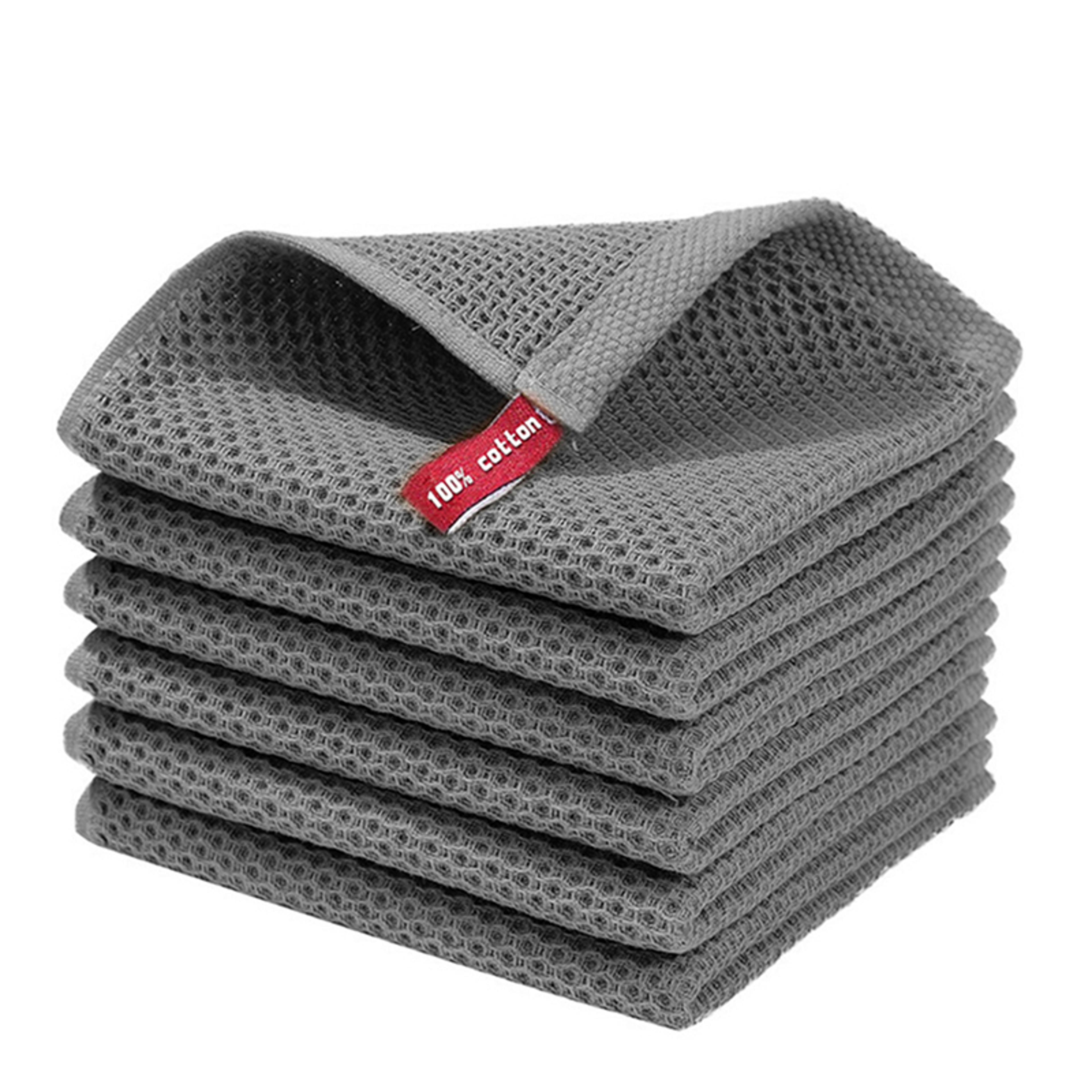 Soft Cotton Honeycomb Dishcloth Towel For Kitchen  Household Cleaning 6
