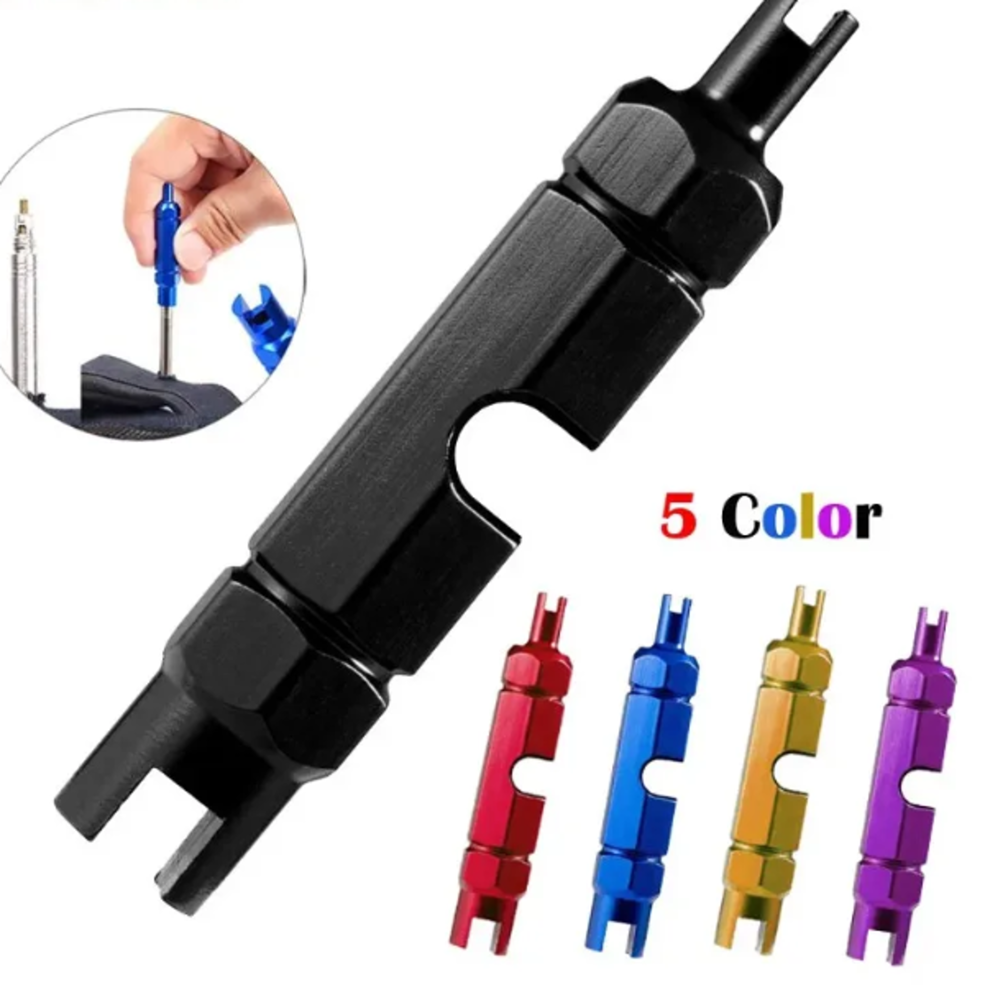 Valve Core Remover Tool for Bike  Car Presta  Schrader Compatible