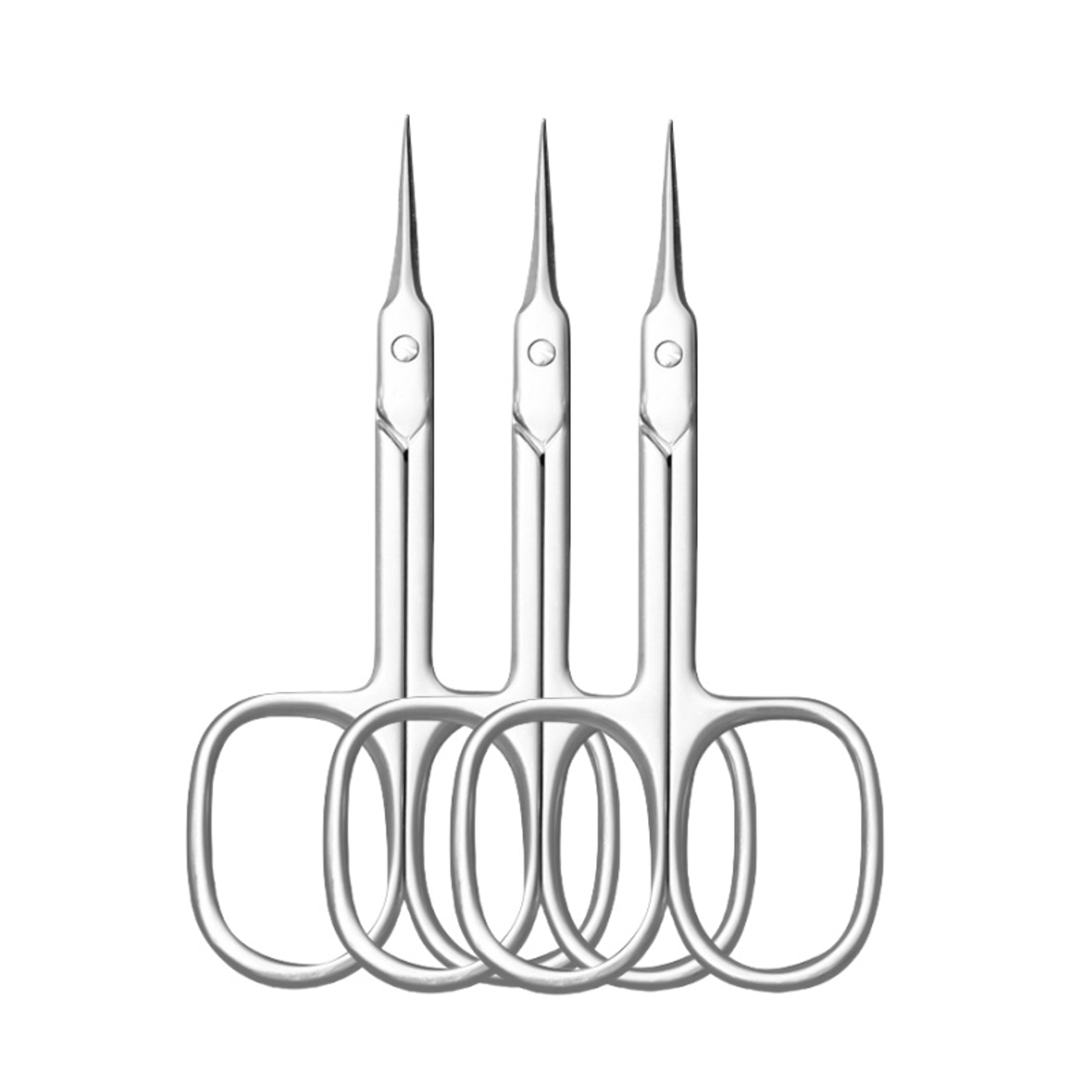 Curved Tip Cuticle Scissors Precision Nail Clippers For Manicure  Eyebrow Care 9