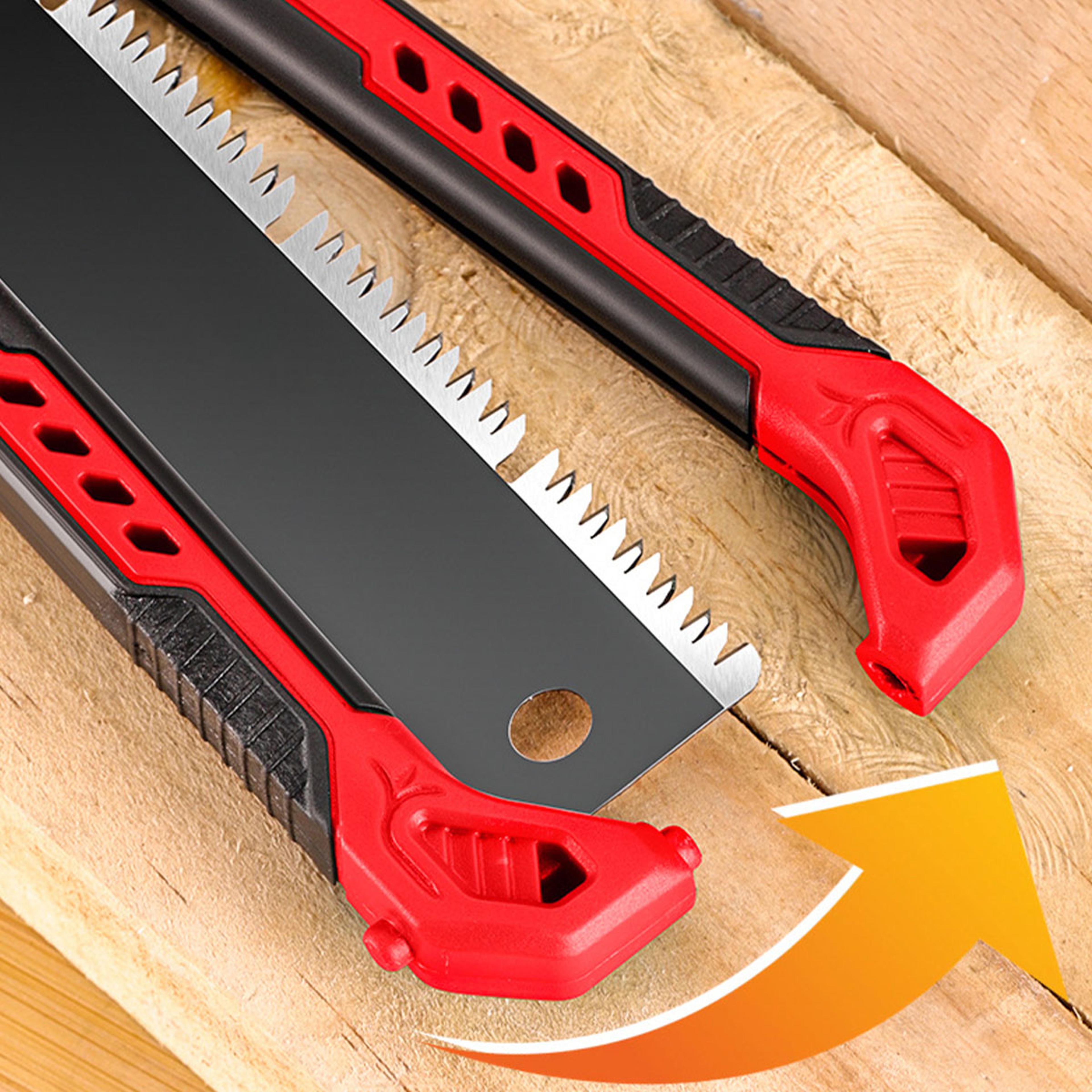 Portable Pocket Folding Saw DoubleEdge Pull Saw For Woodworking  Camping 0