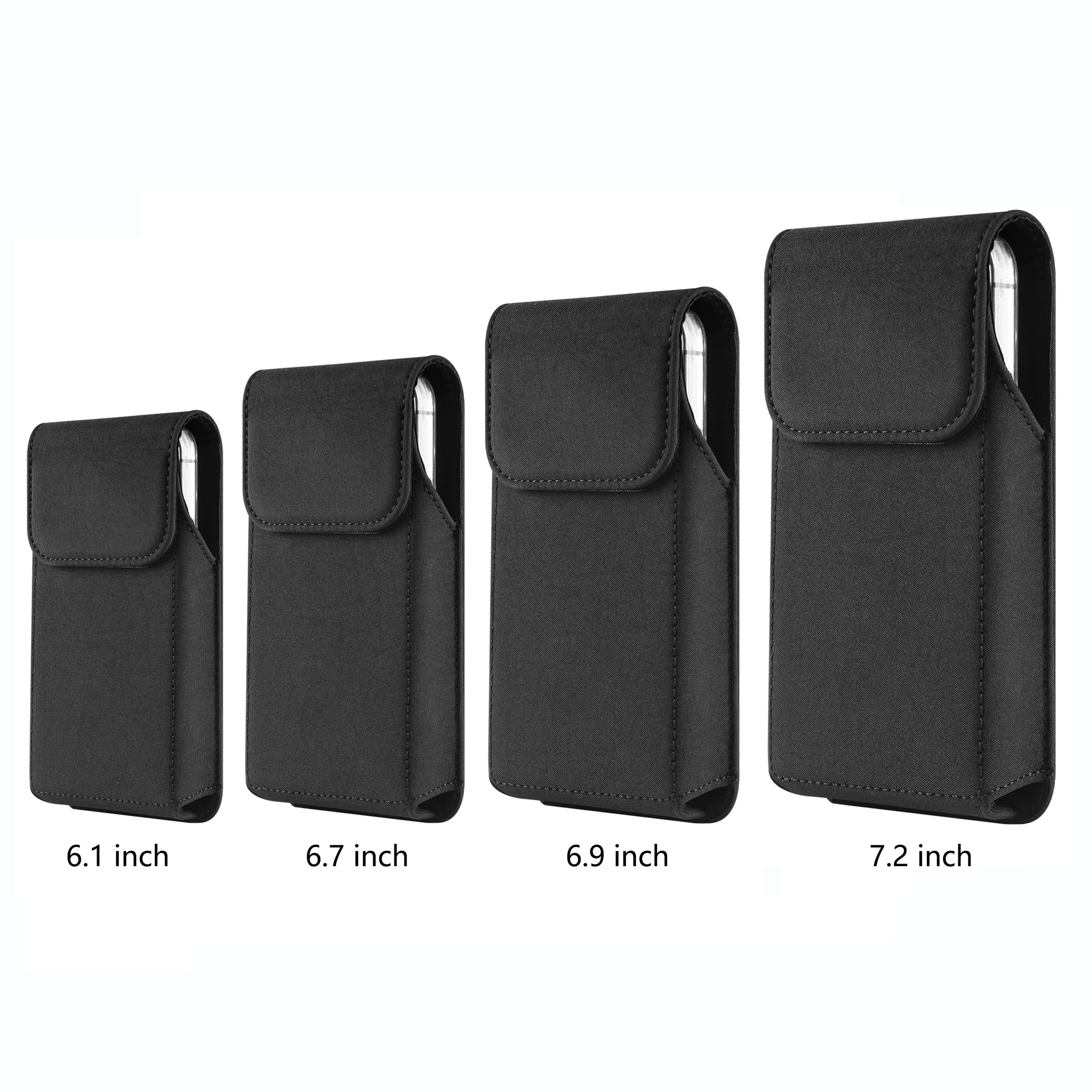 Universal Rugged Nylon Phone Holster With Secure Belt Clip And Loop 5