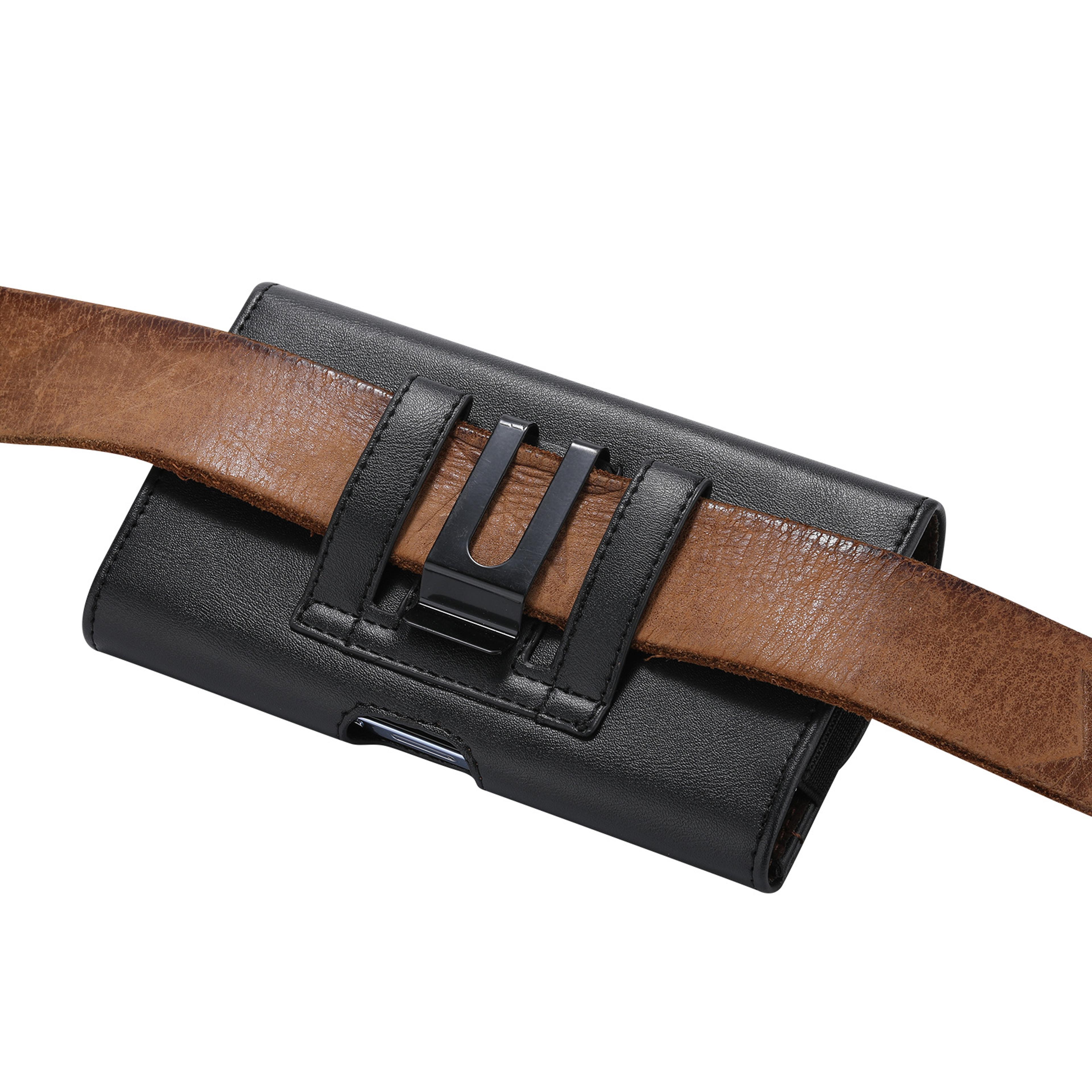 Premium Leather Phone Holster Belt Case For Men Secure Waist Pouch 3