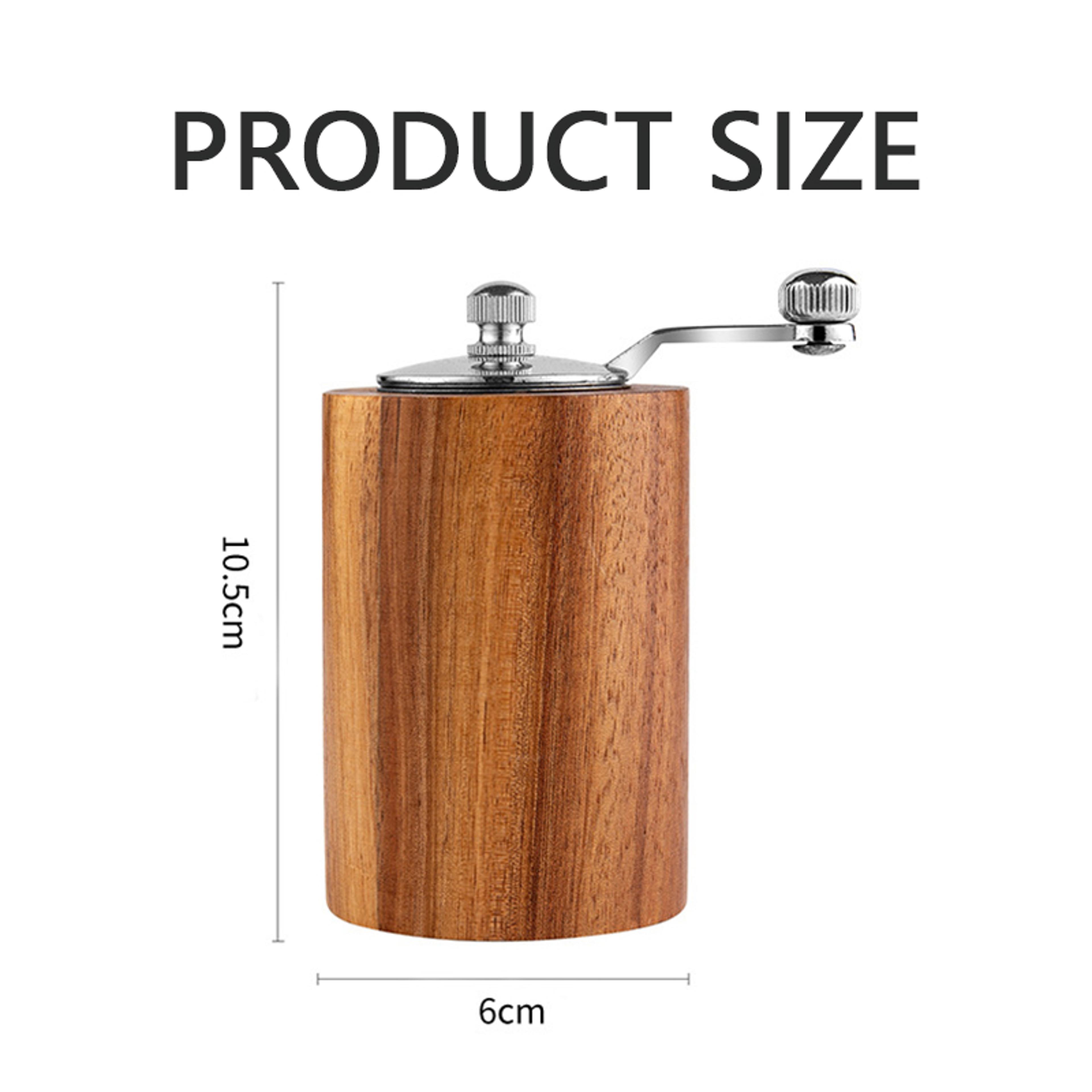 Premium Hand Cranked Pepper Grinder Solid Wood Manual Salt  Pepper Mill For Kitchen 5