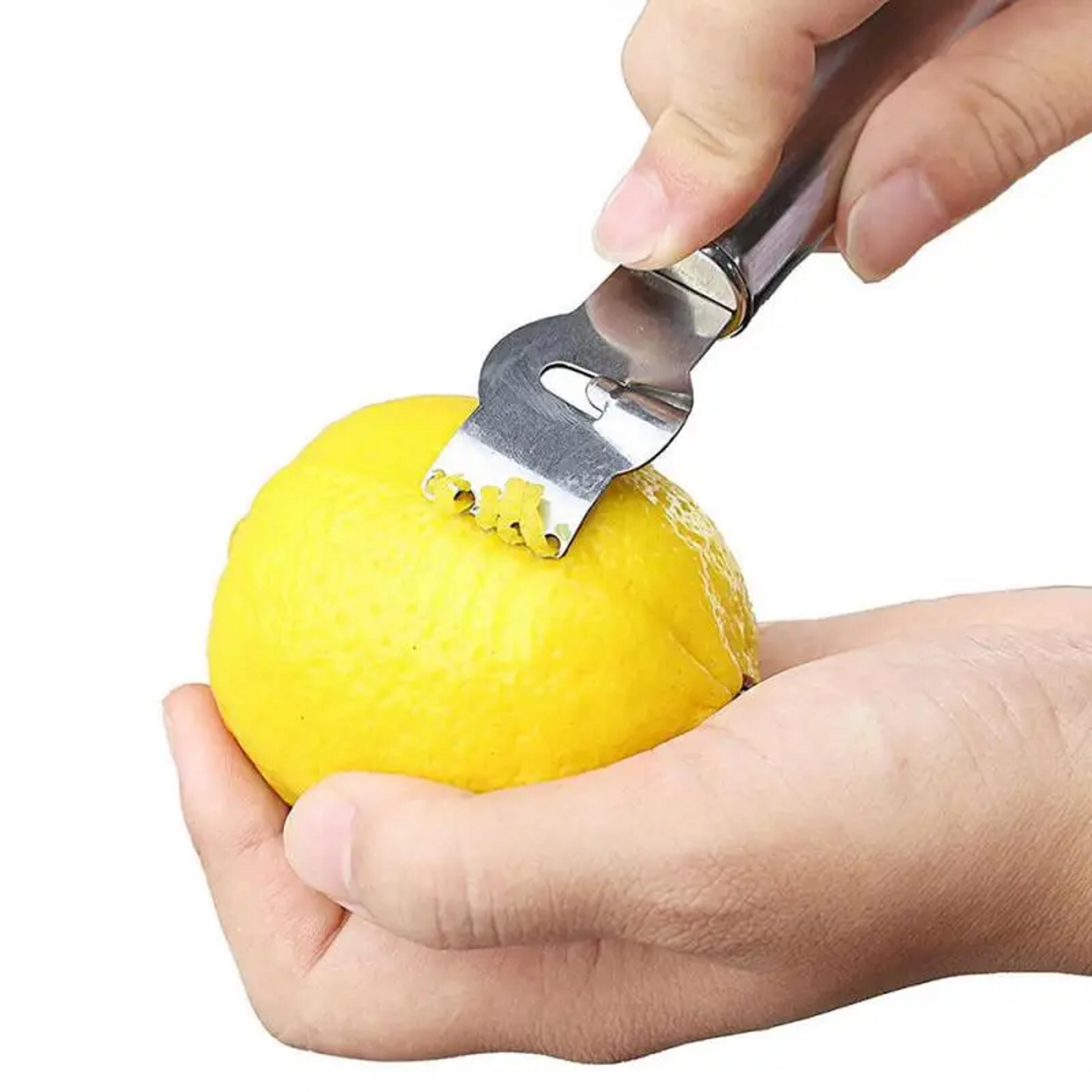 stainless steel lemon peeler & citrus zester for effortless fruit preparation.