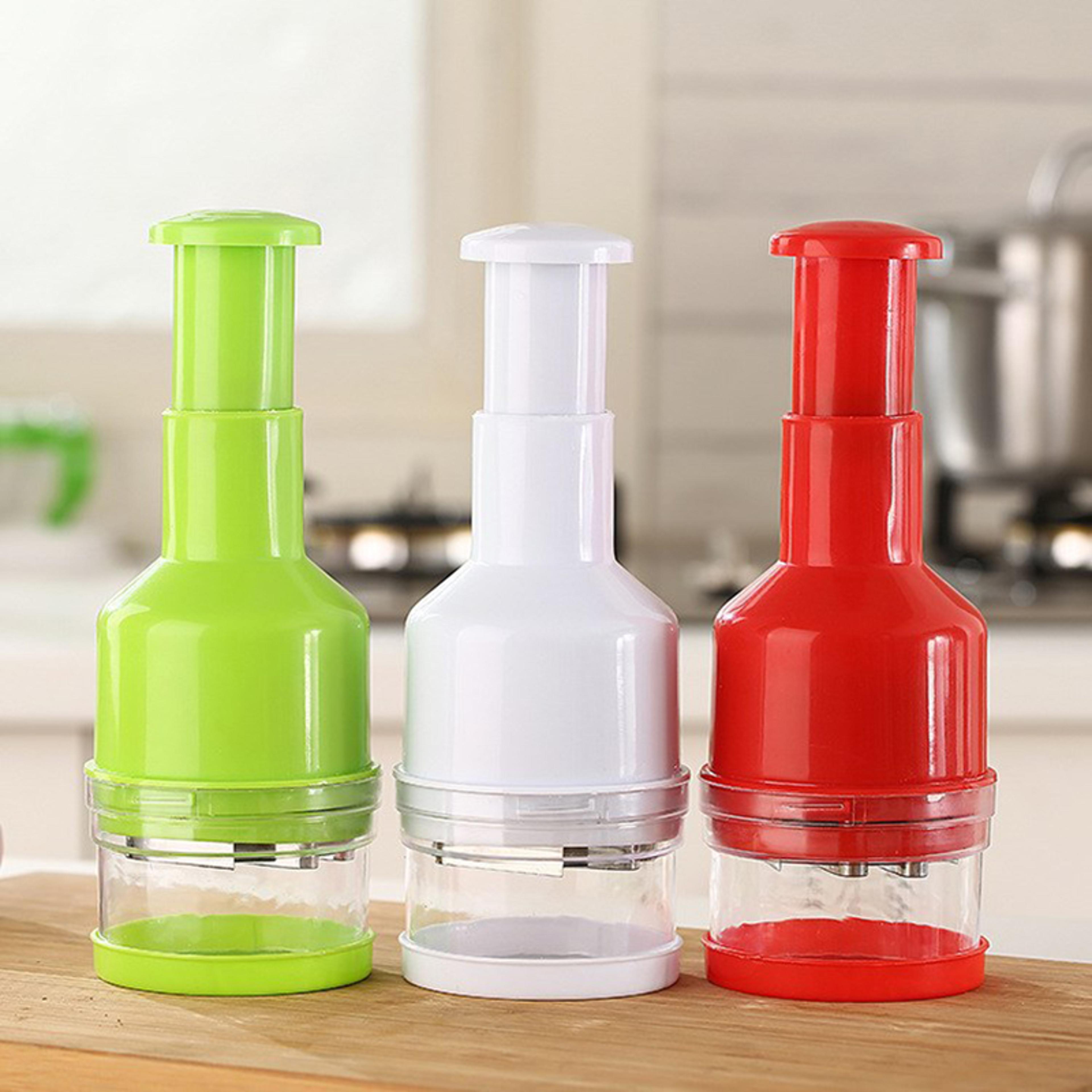 stainless steel multifunctional hand-pressing vegetable chopper for ginger, garlic & onion