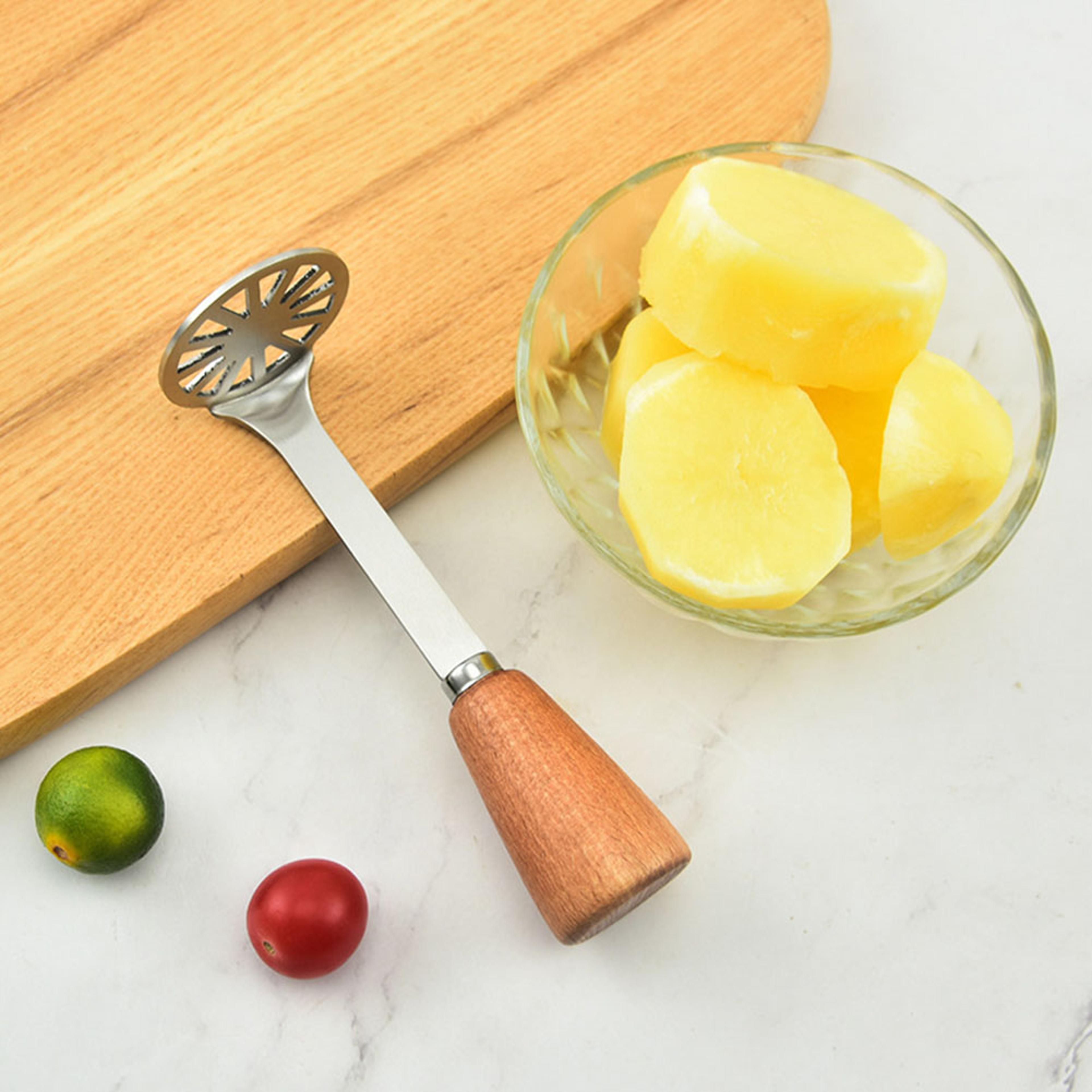 premium stainless steel potato ricer & manual food press for smooth mash & purees