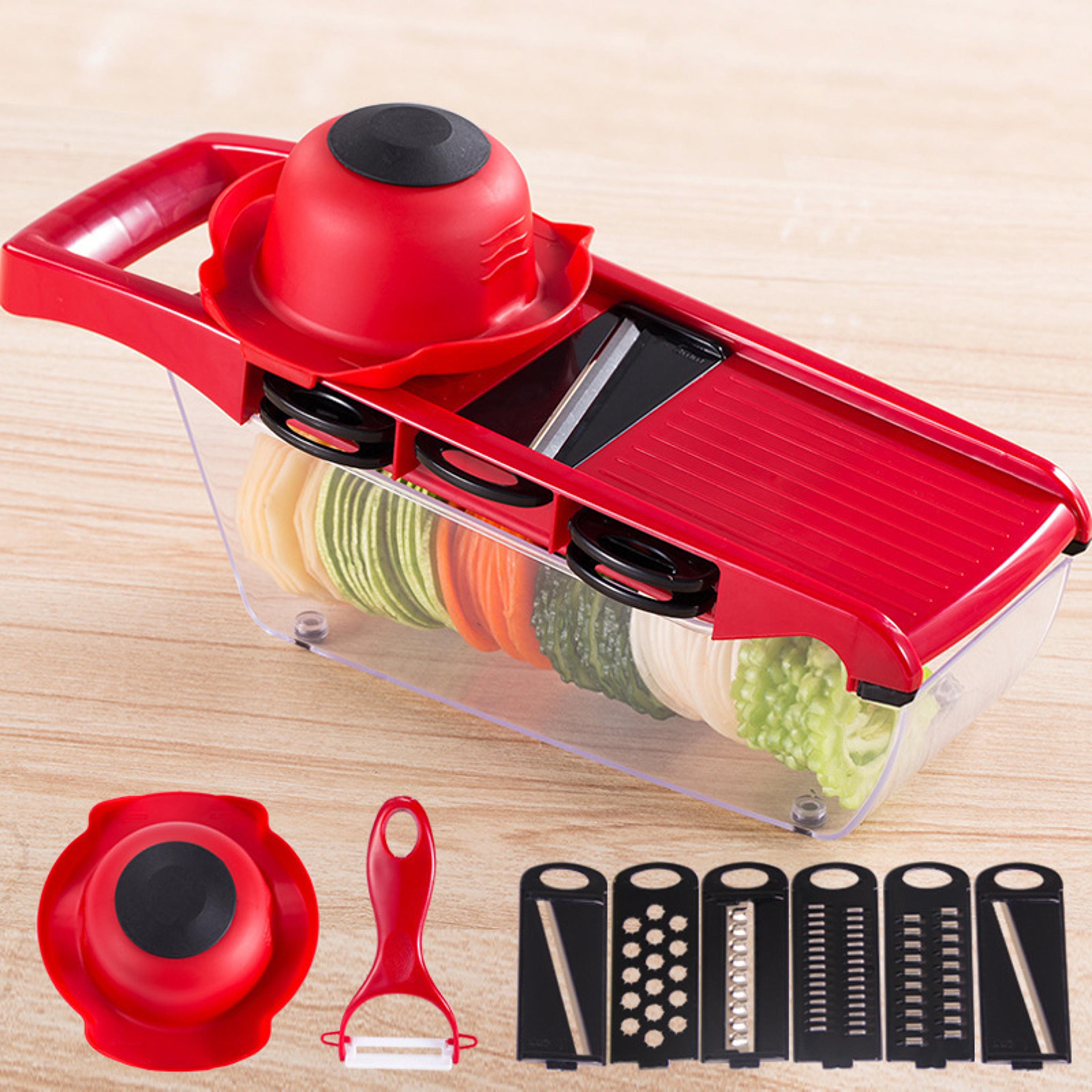 portable vegetable slicer & manual food shredder for fast kitchen prep