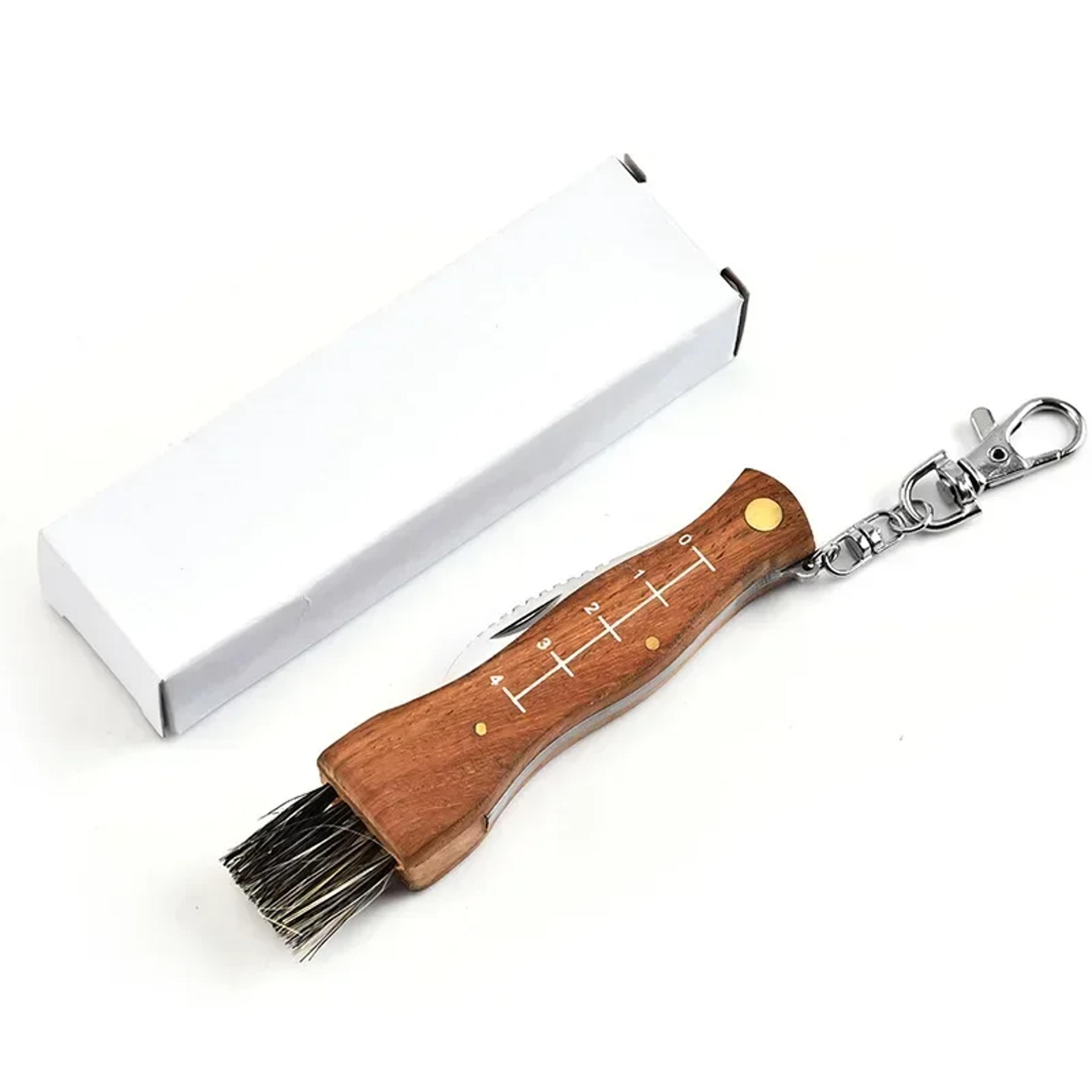 Multifunctional Stainless Steel Folding Knife With Wooden Handle Compact EDC Tool For Camping Hunti 4