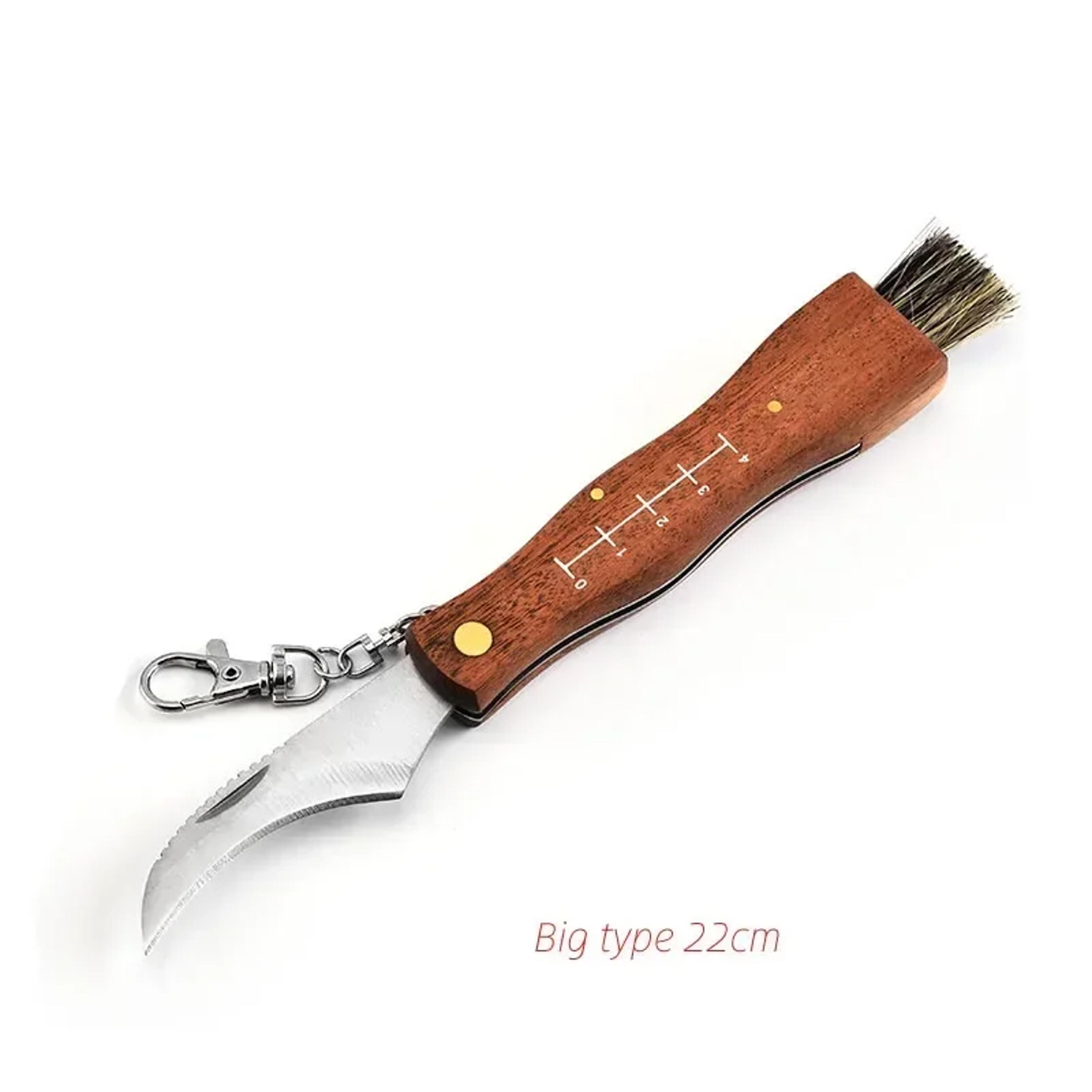 Multifunctional Stainless Steel Folding Knife With Wooden Handle Compact EDC Tool For Camping Hunti 7