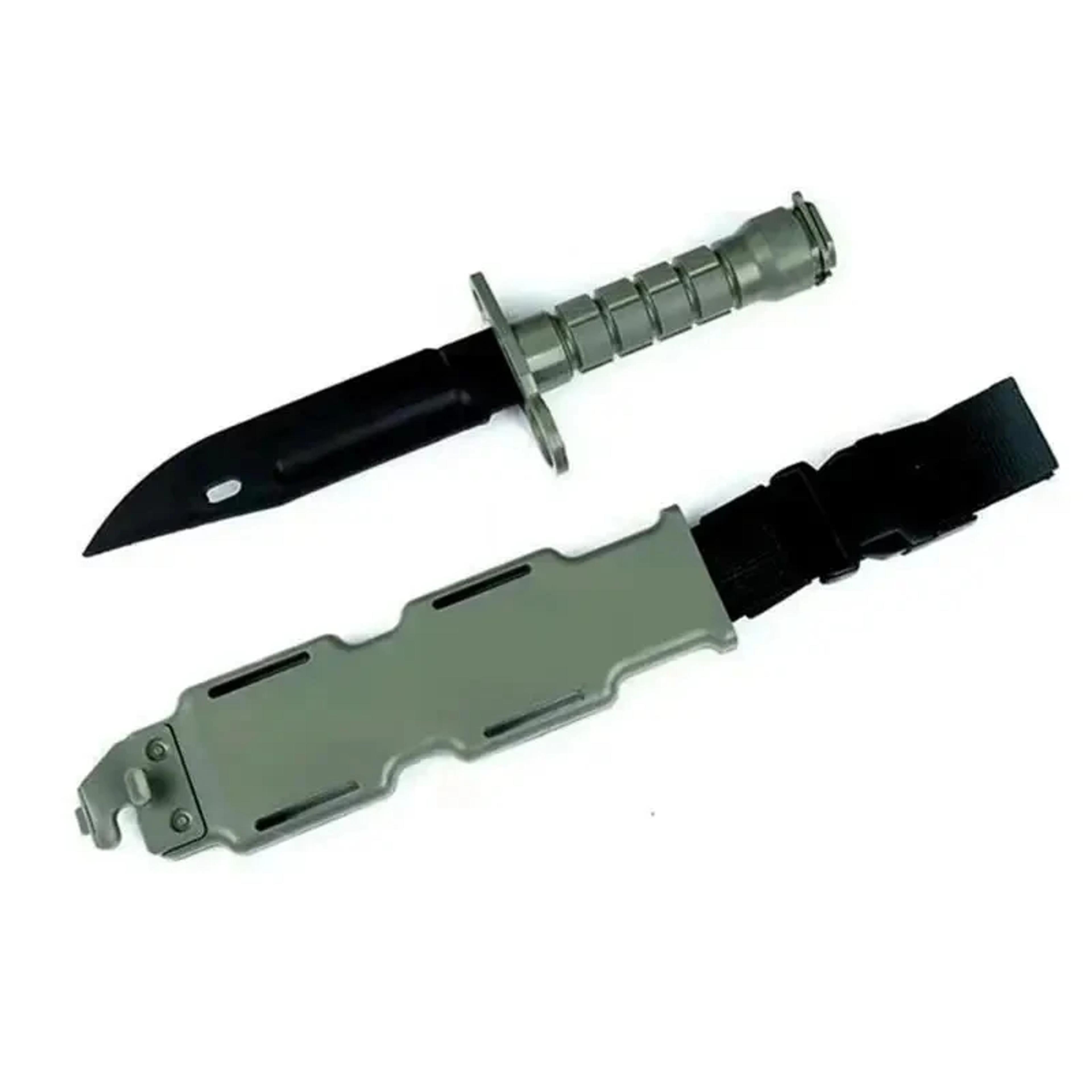 Flexible Rubber Training Knife With Sheath Safe And Durable Martial Arts Prop 2