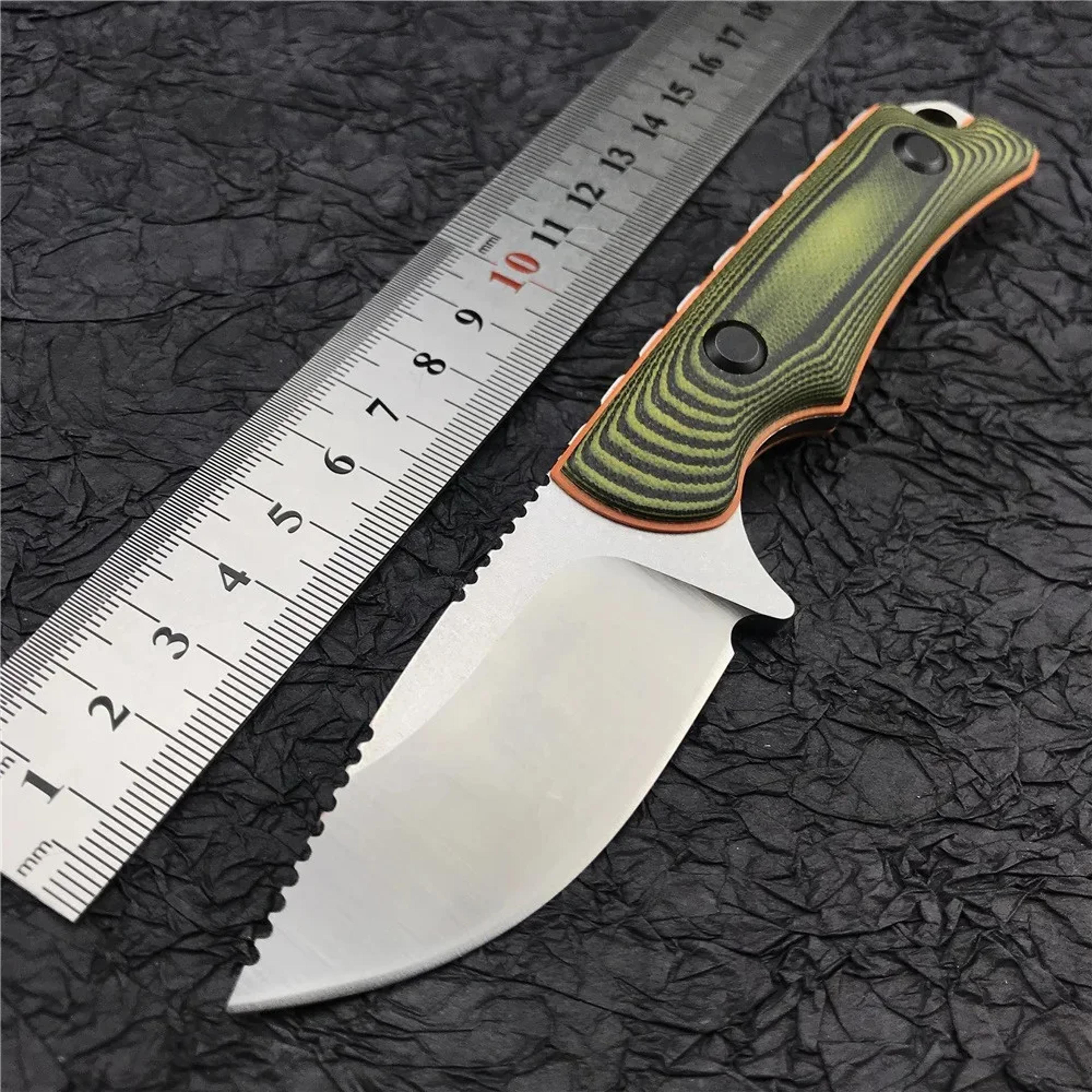 Hidden Canyon Hunter Tactical Fixed Blade Knife Drop Point Blade  K Sheath For Outdoor Hunting  EDC 1