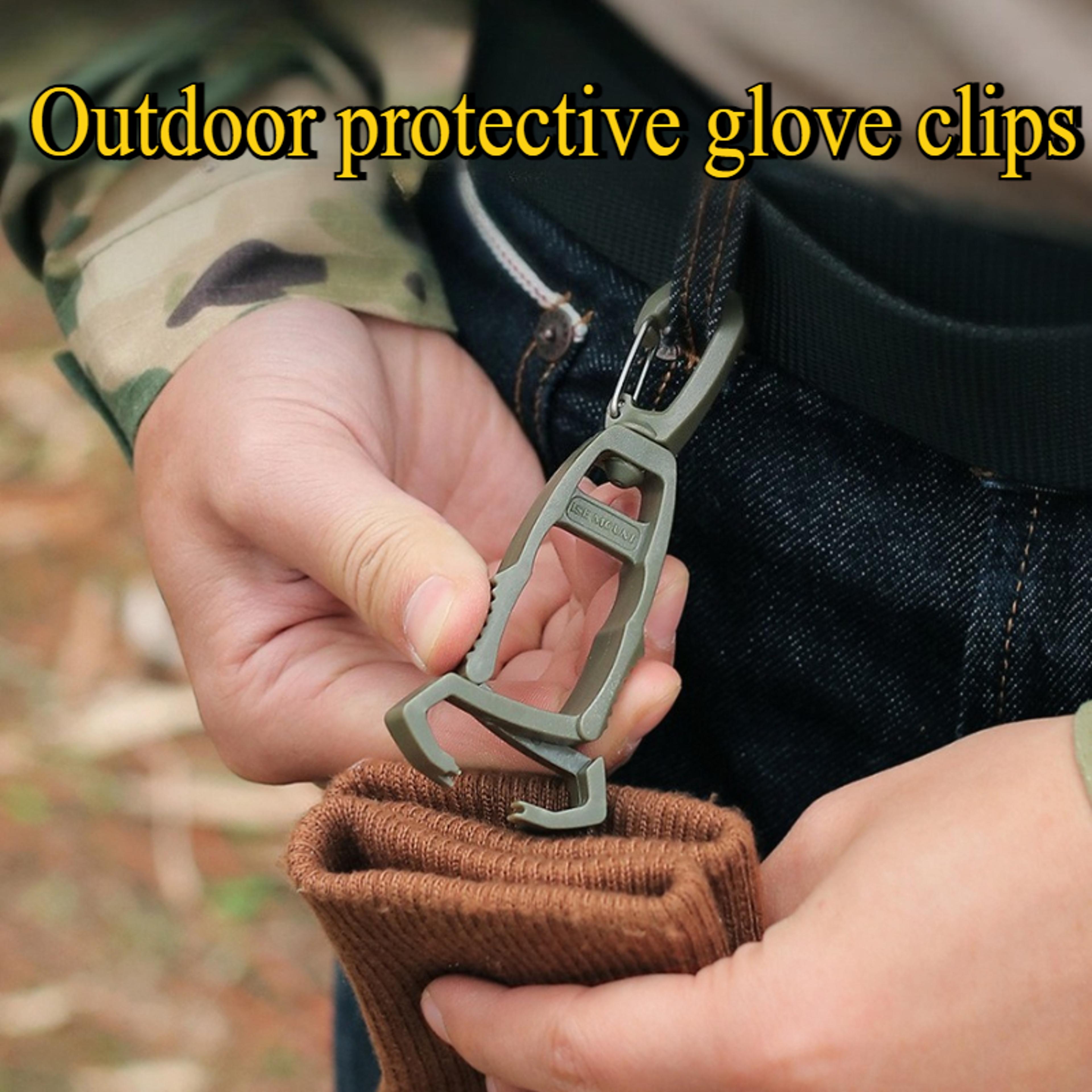 Portable Outdoor Glove Clip AntiDrop MultiPurpose Hook For Camping  Hiking Gear 1