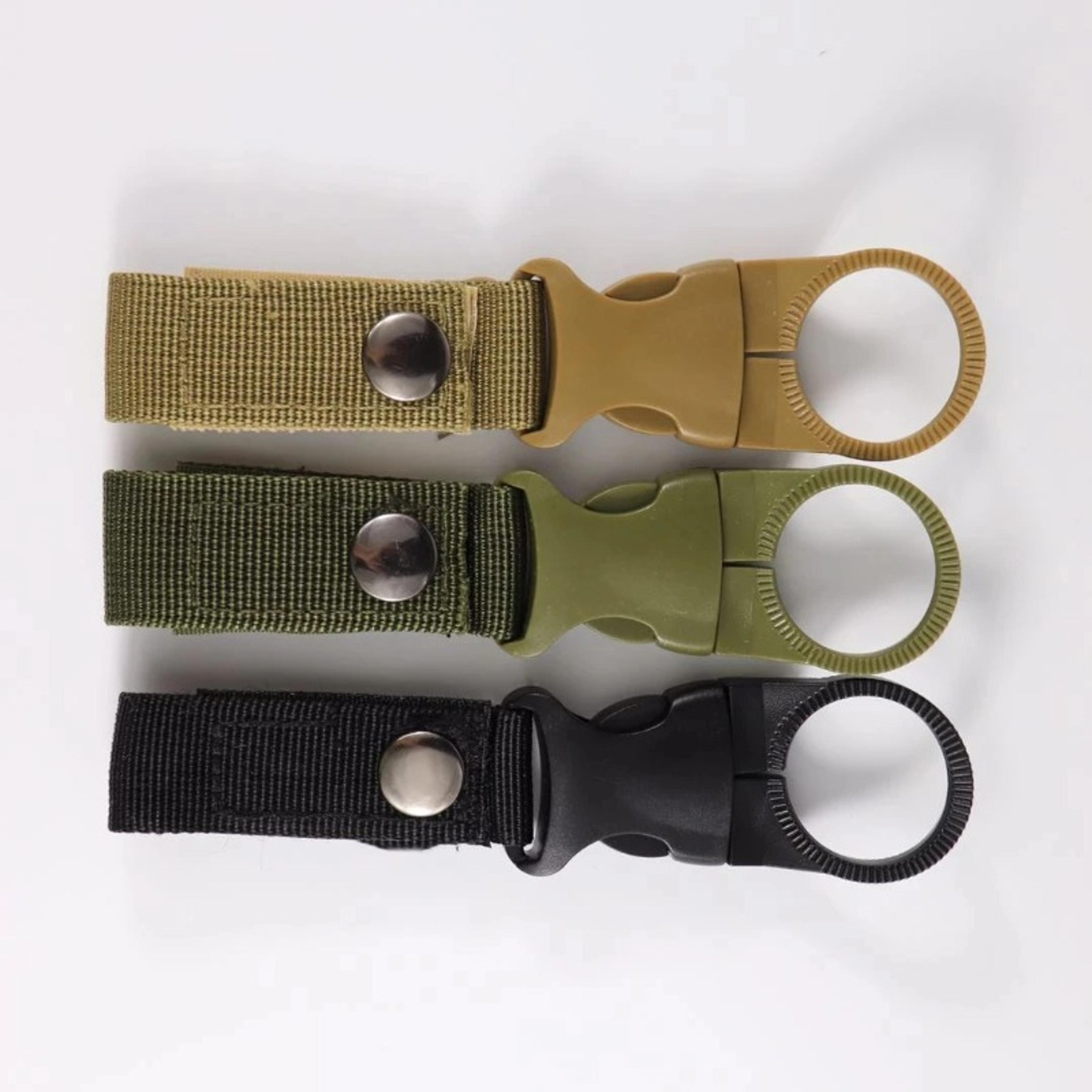 tactical carabiner water bottle holder keychain clip for outdoor gear