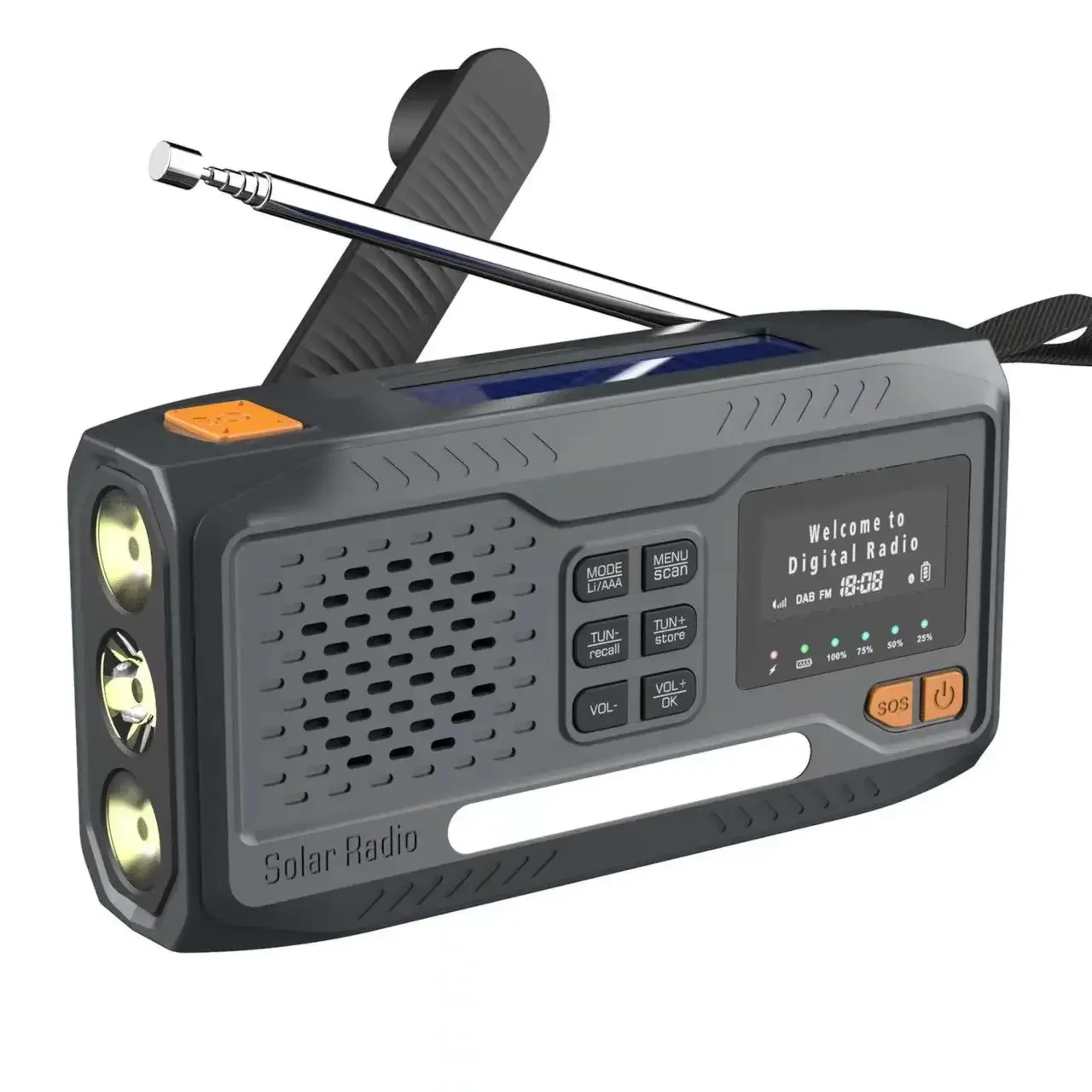 Bluetooth Solar Emergency Radio With Hand Crank  Flashlight Portable Outdoor Radio For Camping  Sur 6