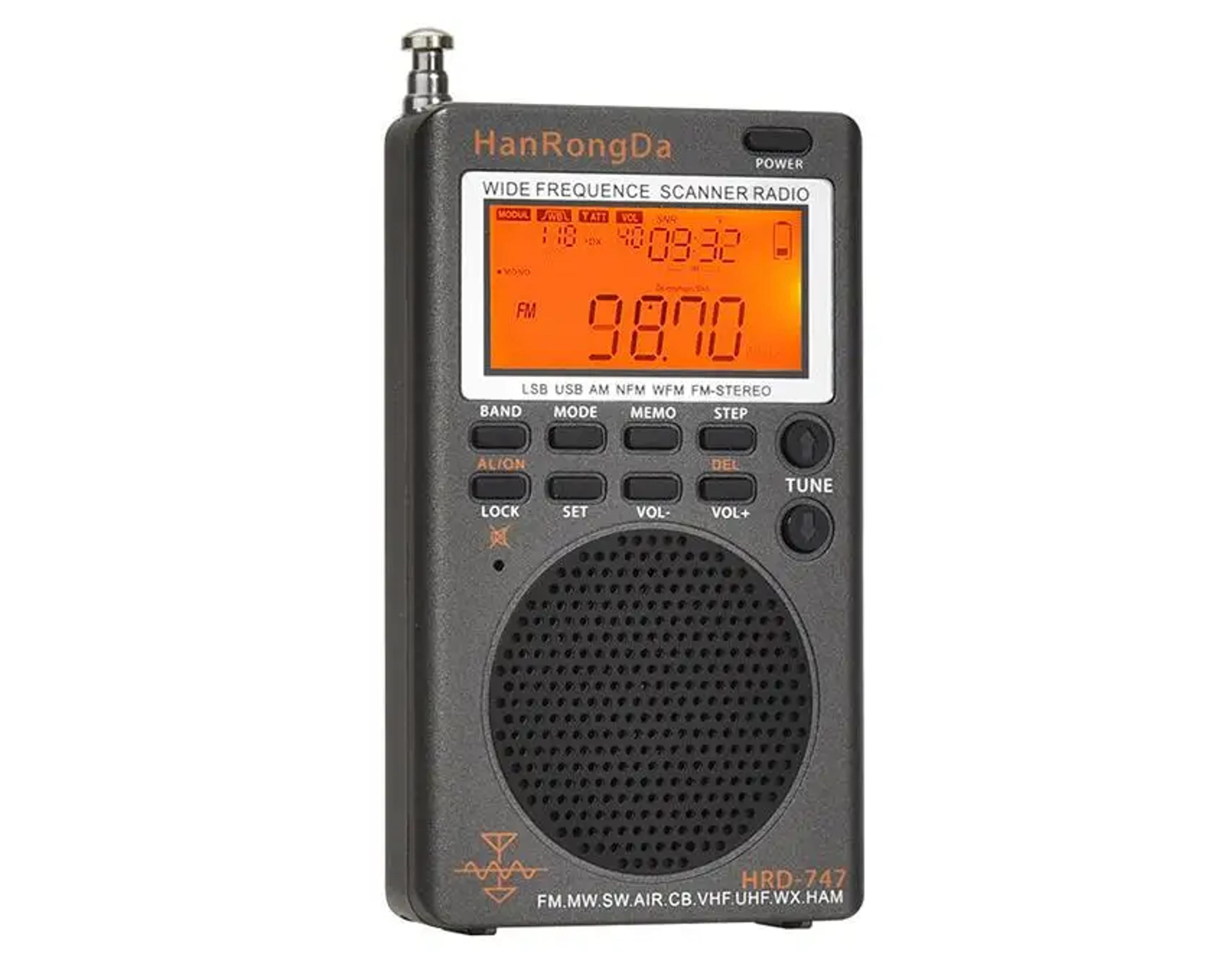 portable shortwave radio full band mini receiver with ips screen