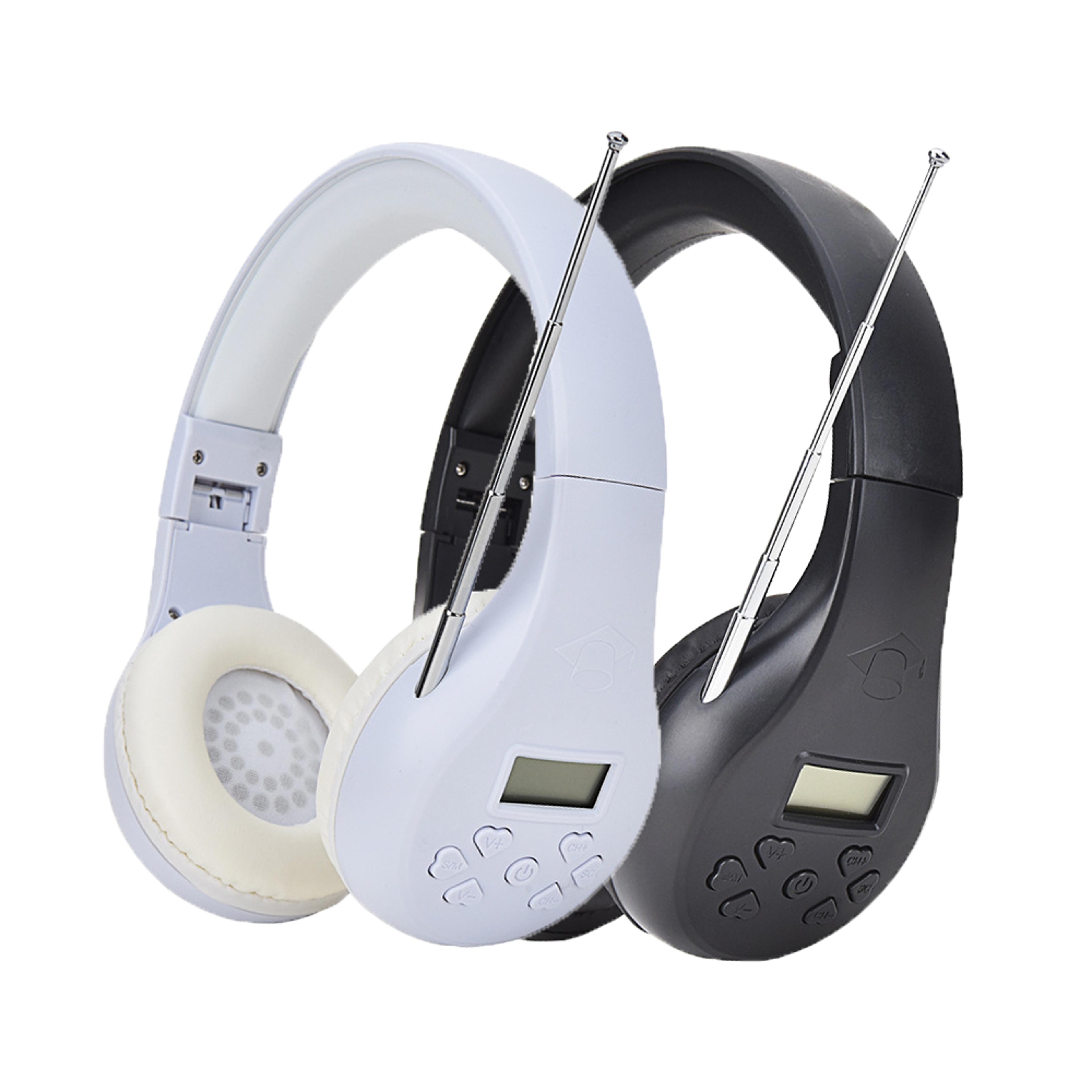 portable fm radio headset with digital display for conferences and simultaneous interpretation