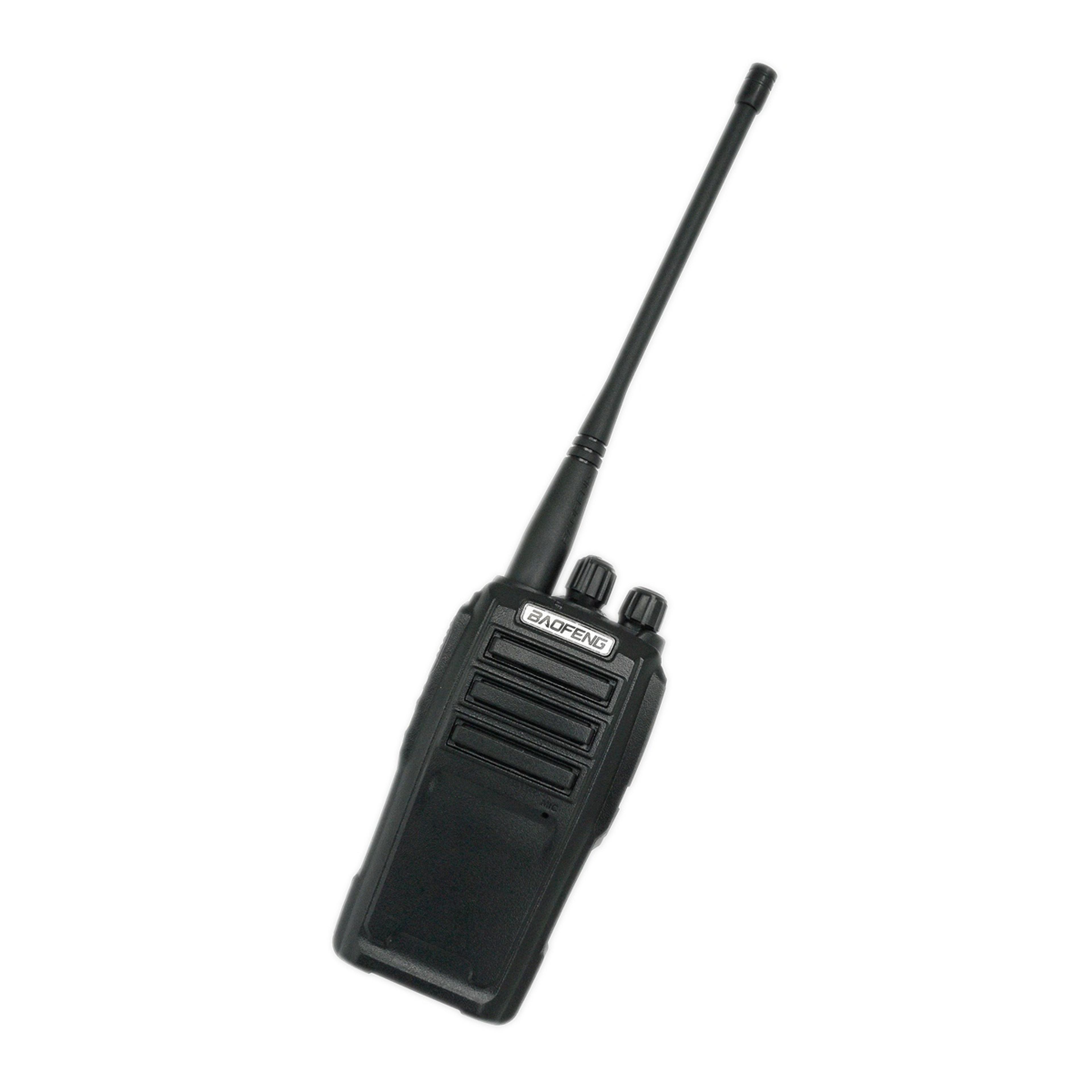 two-way radio transceiver with ptt headset for hiking and camping