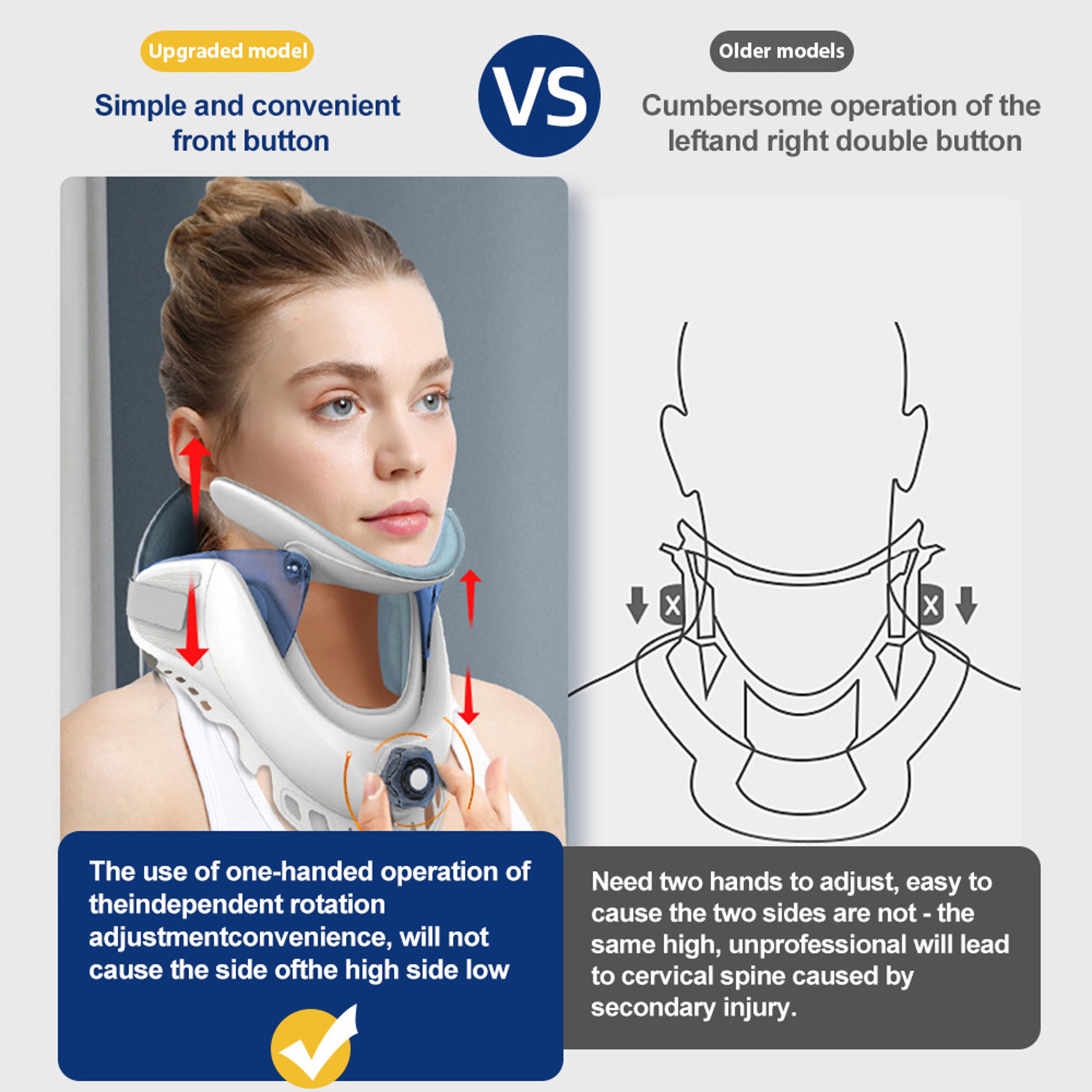 Cervical Neck Traction Device For Neck Pain Relief And Adjustable Support 2
