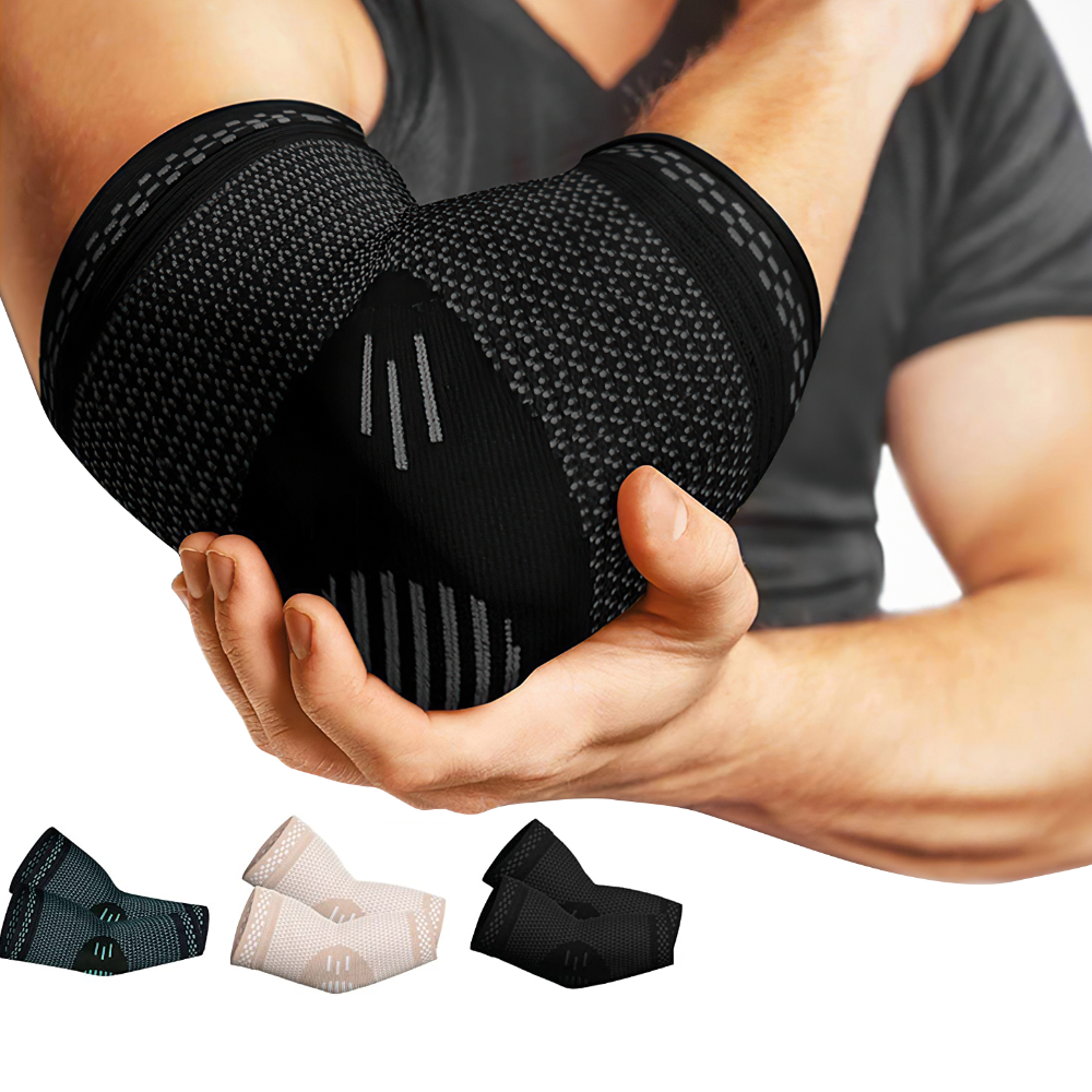 breathable compression elbow brace for sports & pain relief