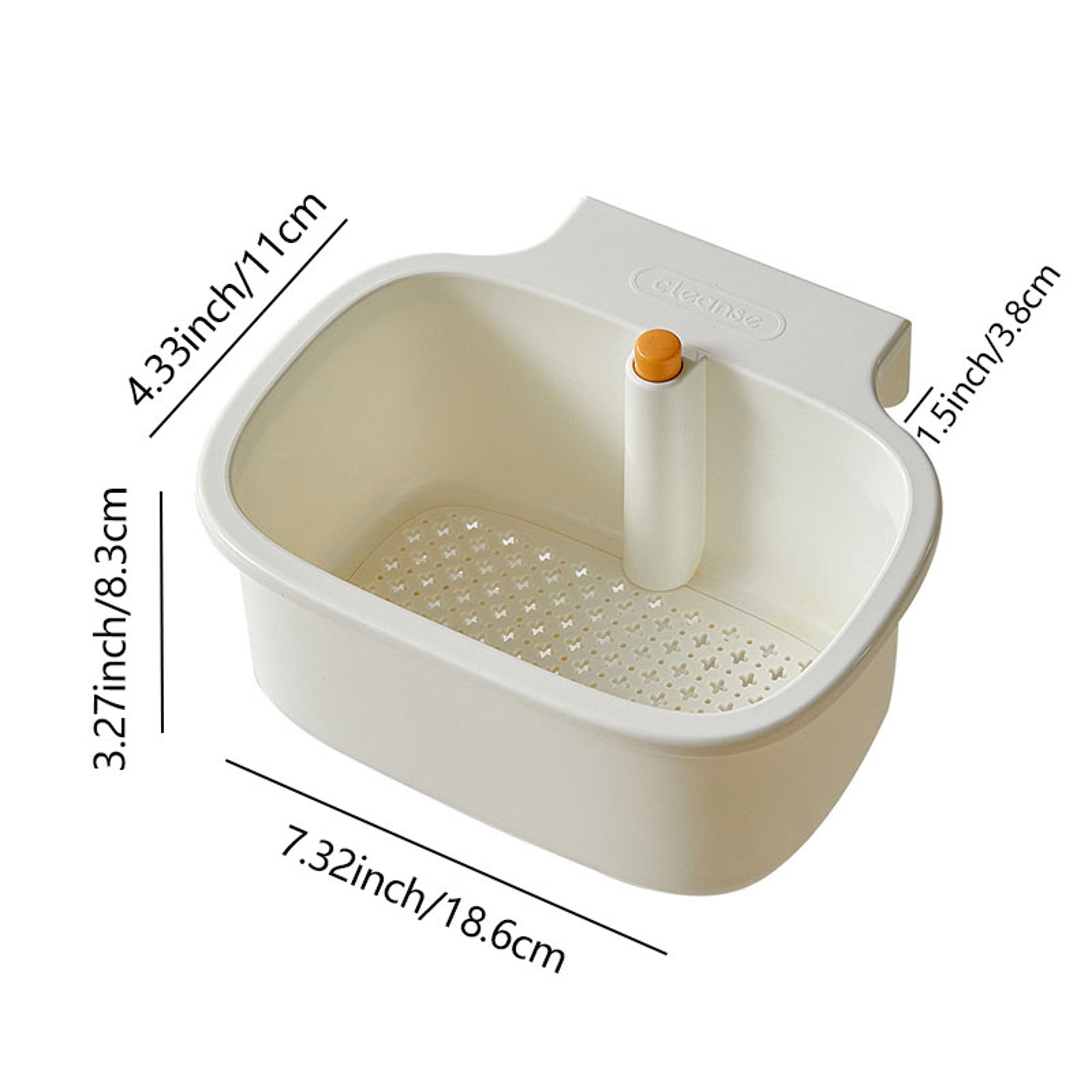 Kitchen Sink Filter Basket AntiLeak Drain Storage Rack With OneClick Press Design 6