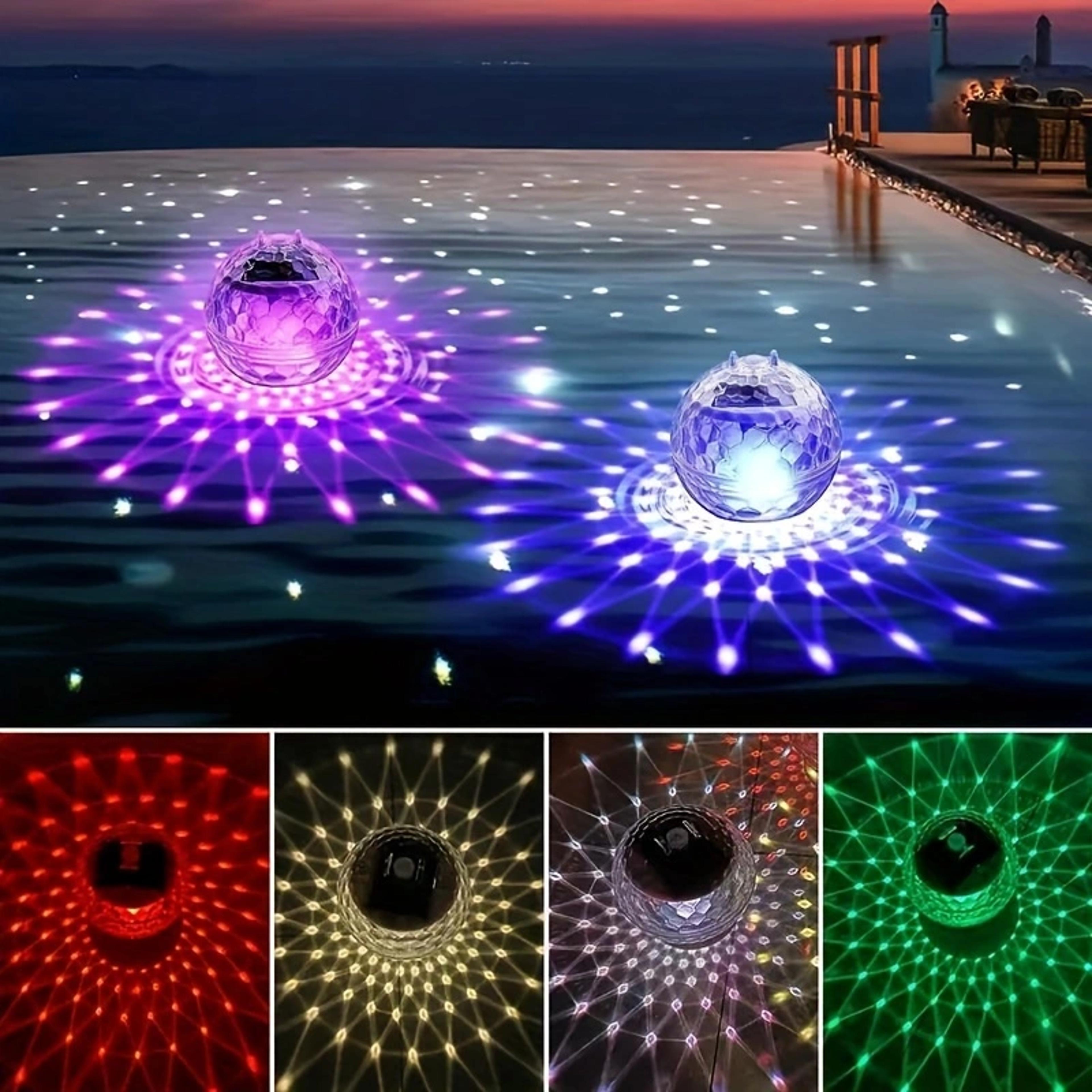Solar Floating LED Lights For Swimming Pools  Ponds Waterproof MultiColor Changing Lamp For Fish Ta 0