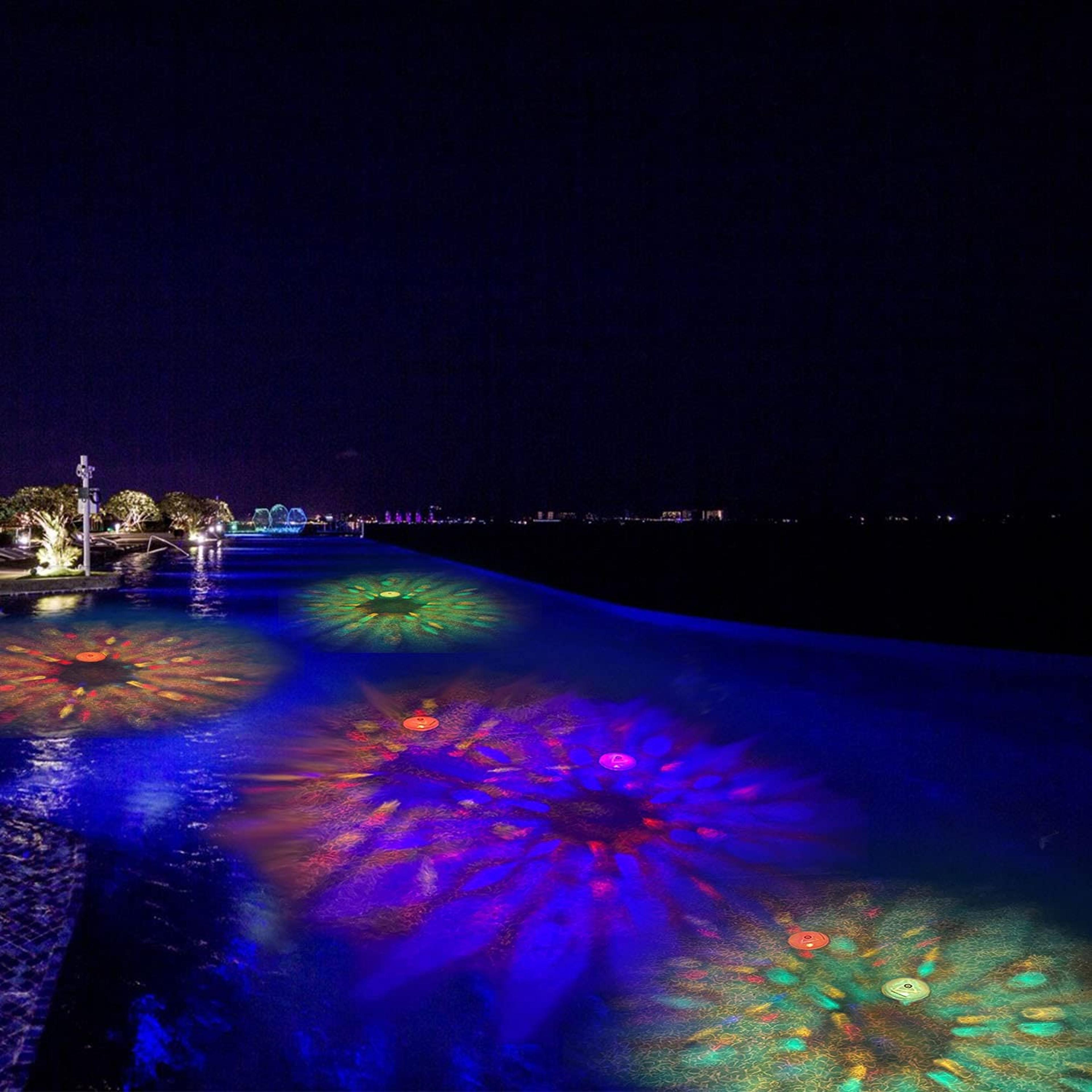 Underwater LED Light For Pool  Spa Submersible Disco Lamp 2
