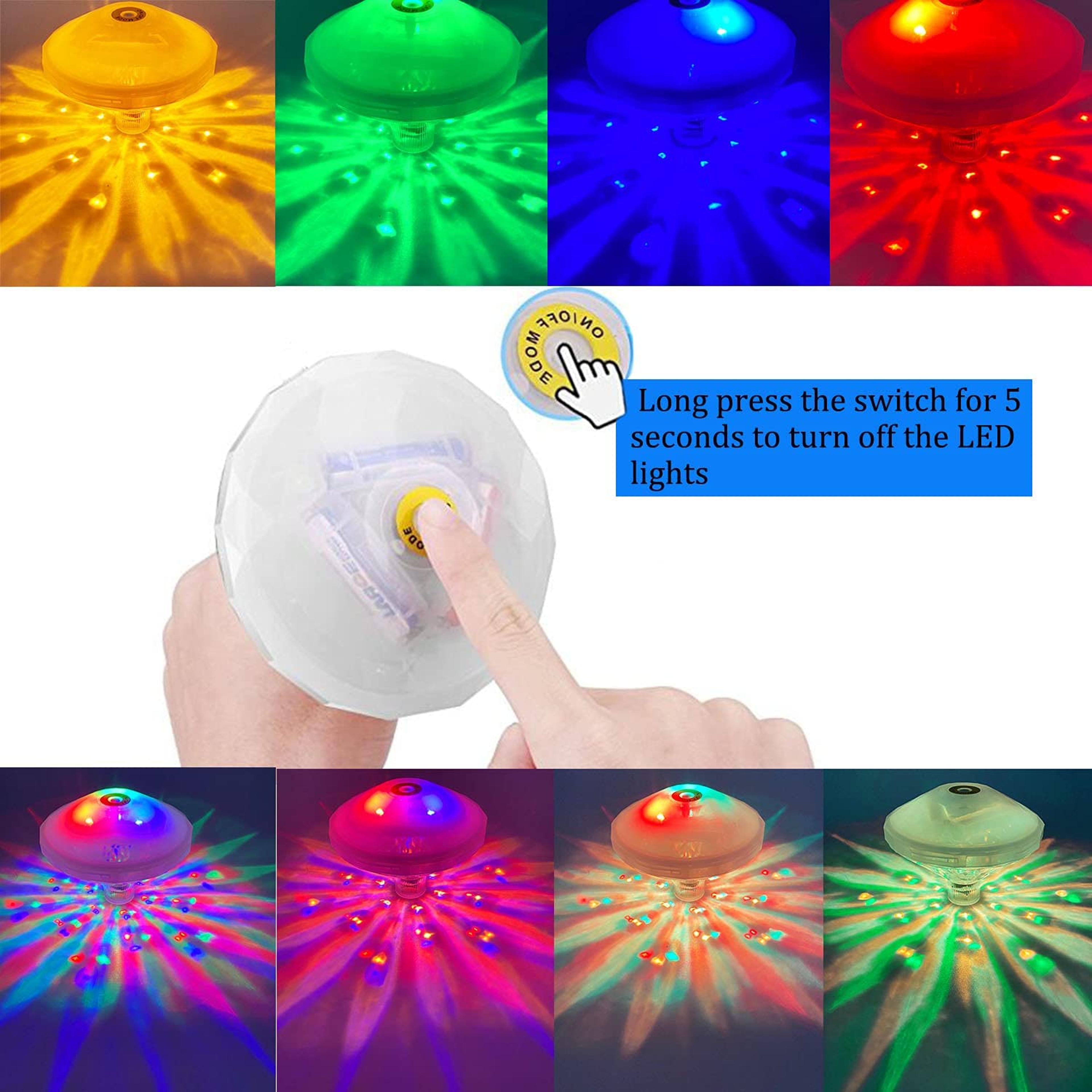 Underwater LED Light For Pool  Spa Submersible Disco Lamp 3