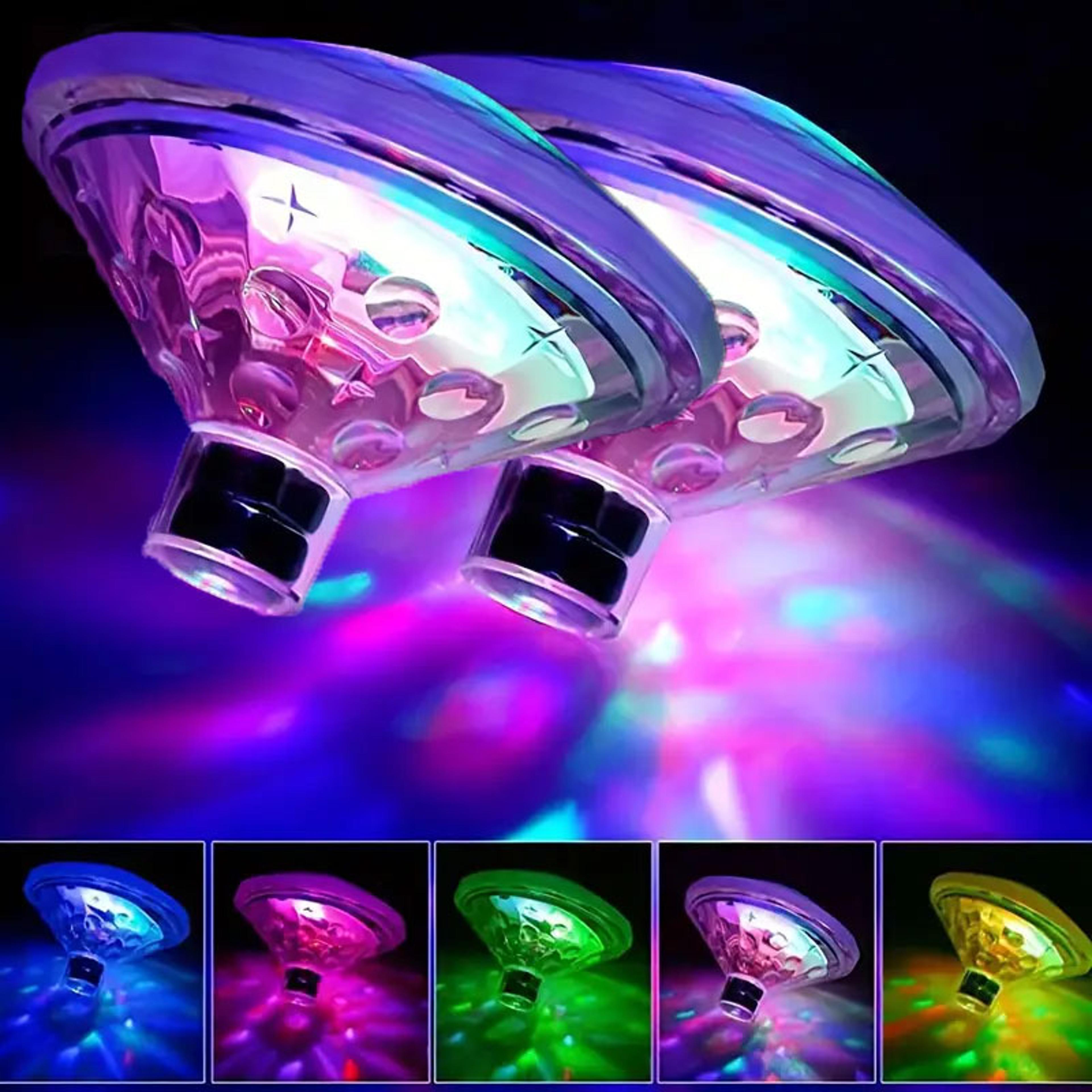 Underwater LED Light For Pool  Spa Submersible Disco Lamp 7