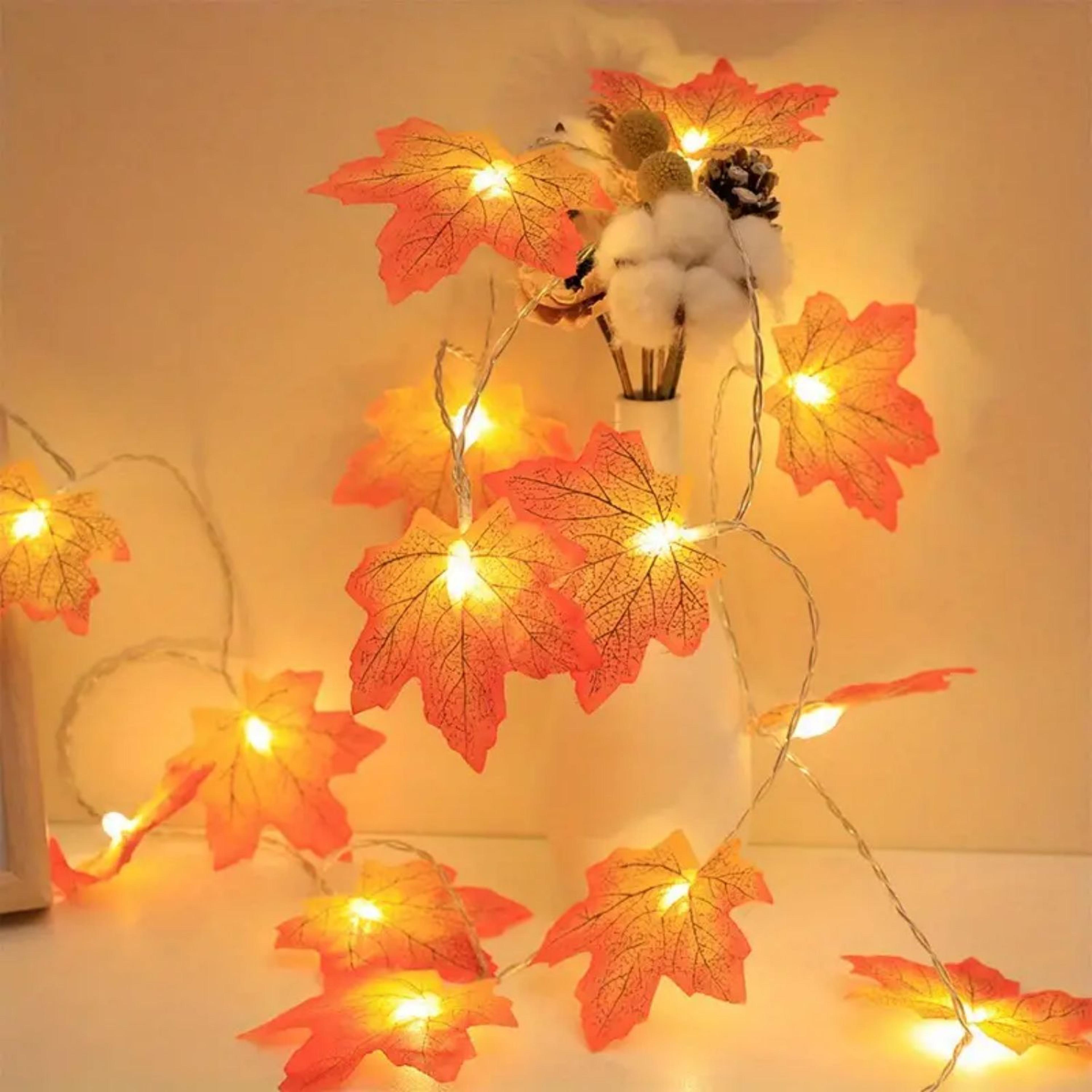 Maple Leaf String Fairy Lights Battery Powered LED Lights For Home Party Holiday  Outdoor Decoratio 1