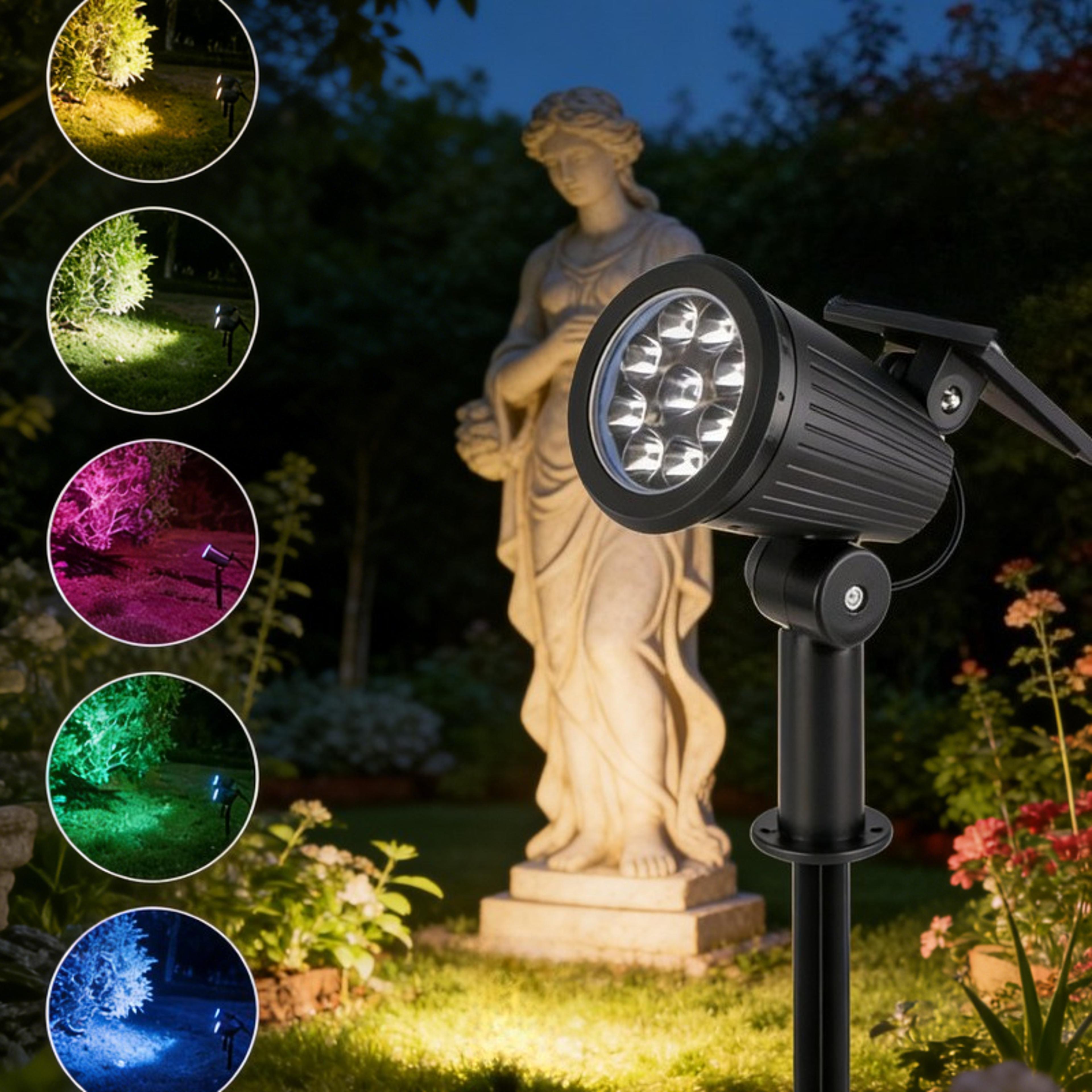Solar LED Landscape Spotlight Waterproof  Adjustable Brightness Outdoor Garden Lights 0