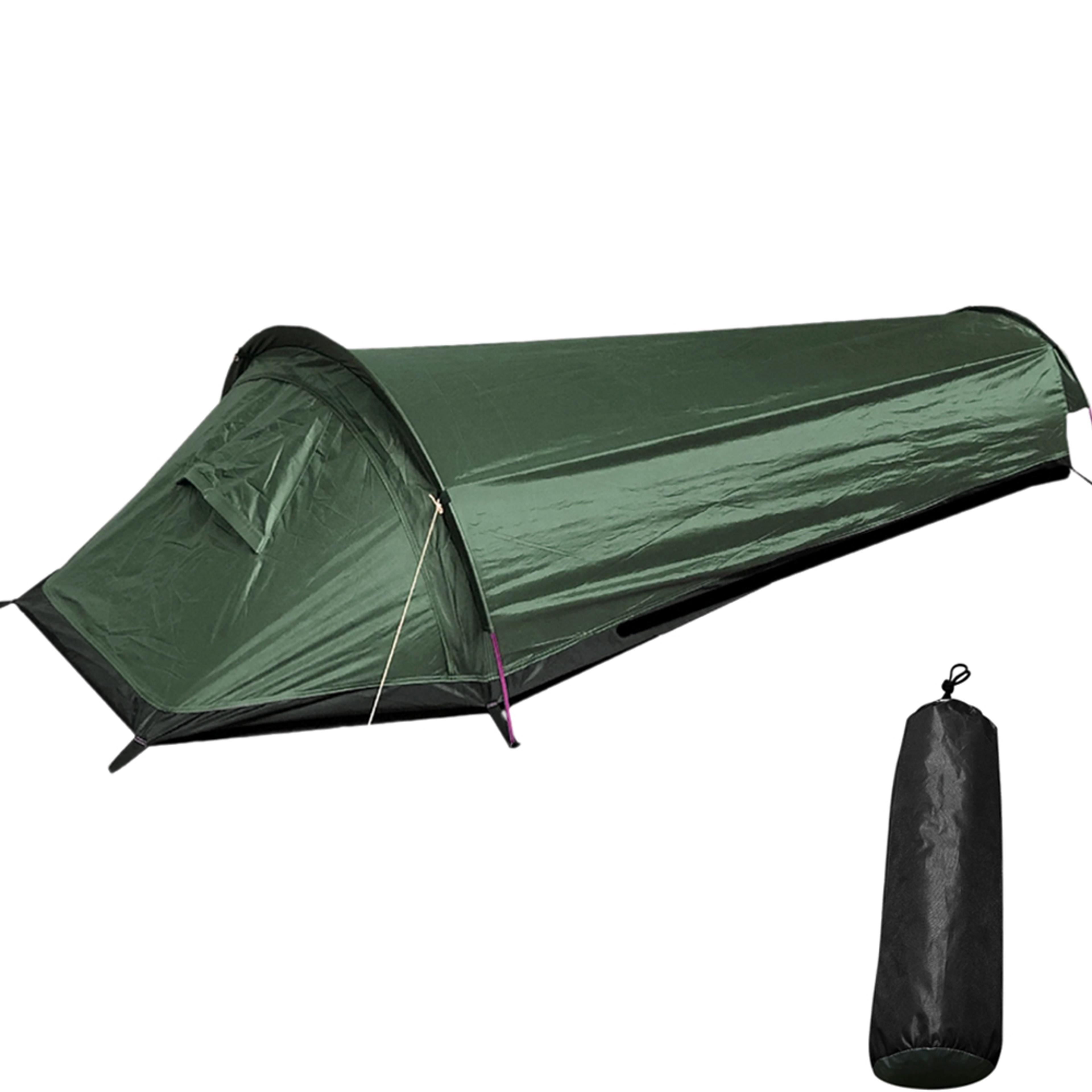ultralight waterproof camping tent for single person, compact and spacious outdoor shelter for hiking & backpacking