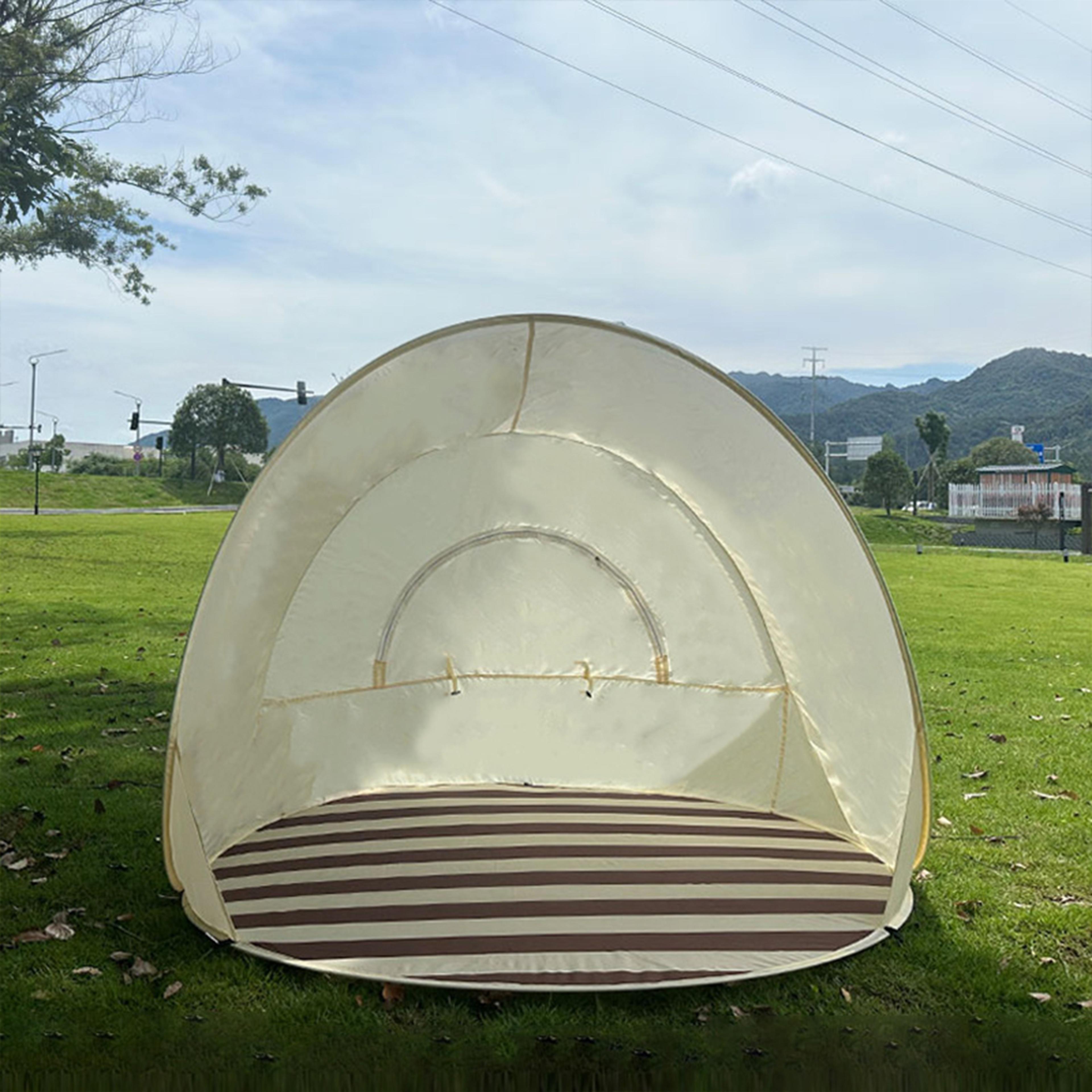 Portable Beach Tent Easy OneClick Setup Large Sunshade Outdoor Camping  Garden Shelter 1