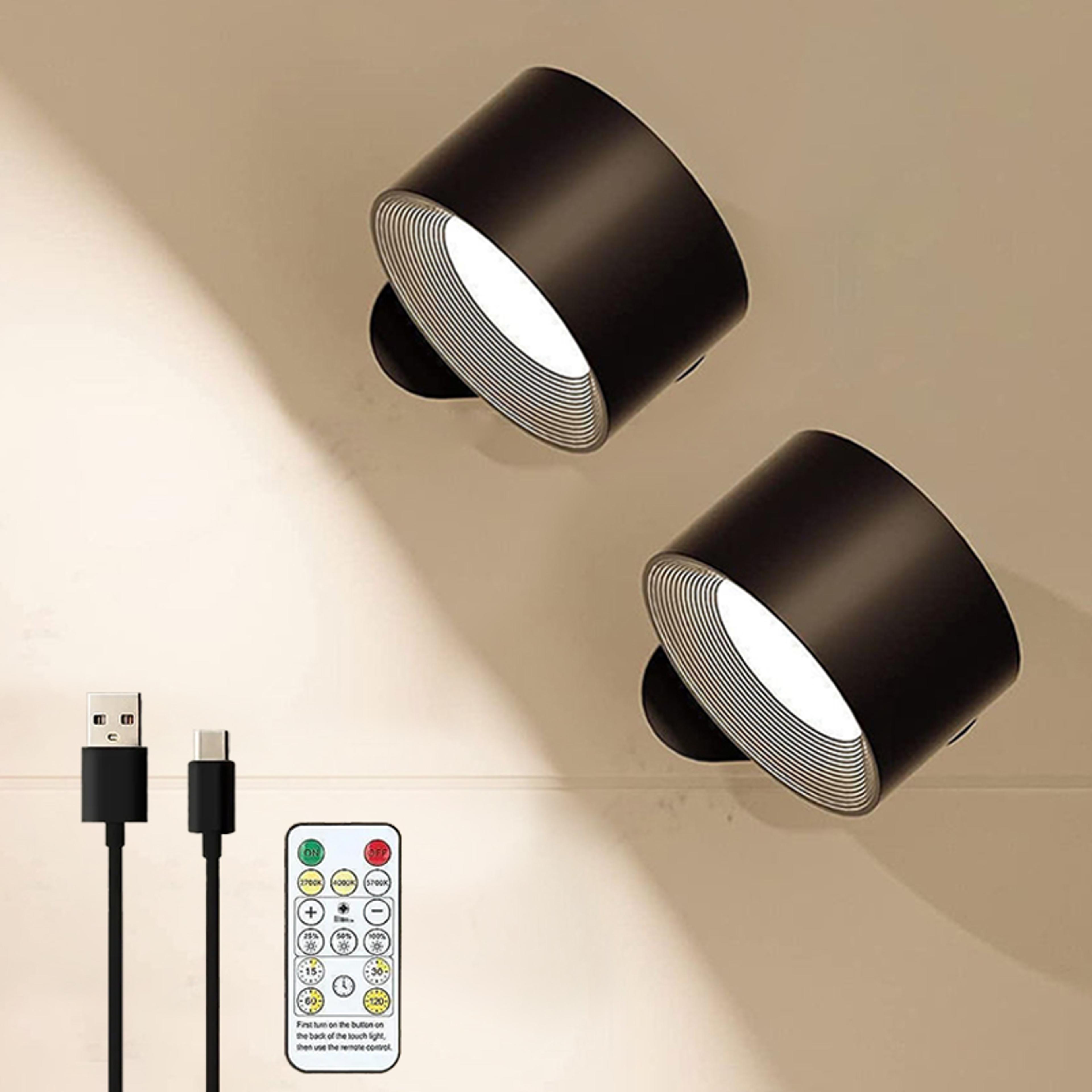 Magnetic Rechargeable LED Wall Lamp With Remote Wireless Reading Night Light For Bedroom Bedside An 10