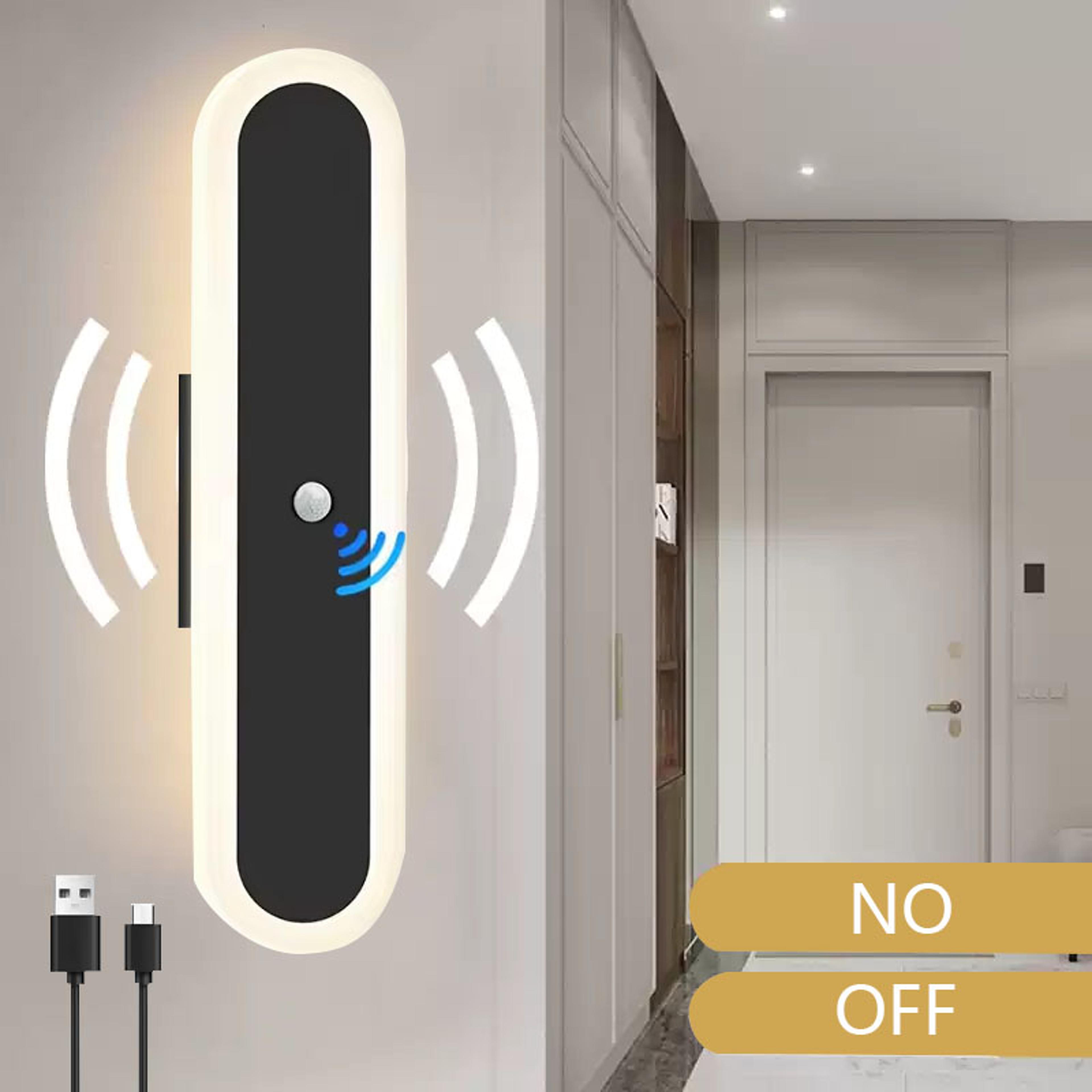rechargeable motion sensor wall light wireless led wall light for bedroom hallway and closet