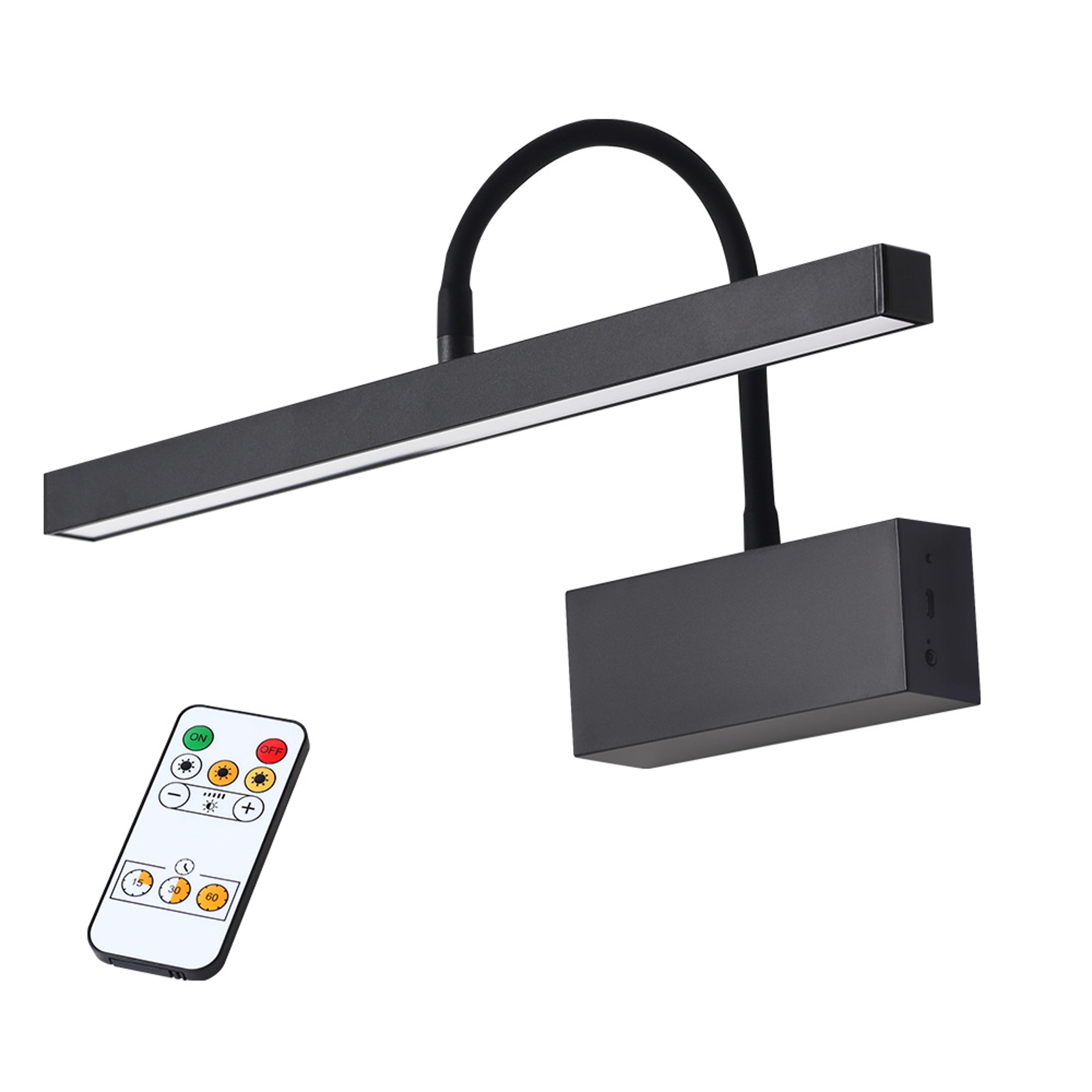 Rechargeable LED Wall Lamp Wireless Picture Light Adjustable Wall Sconce With Remote Control 5