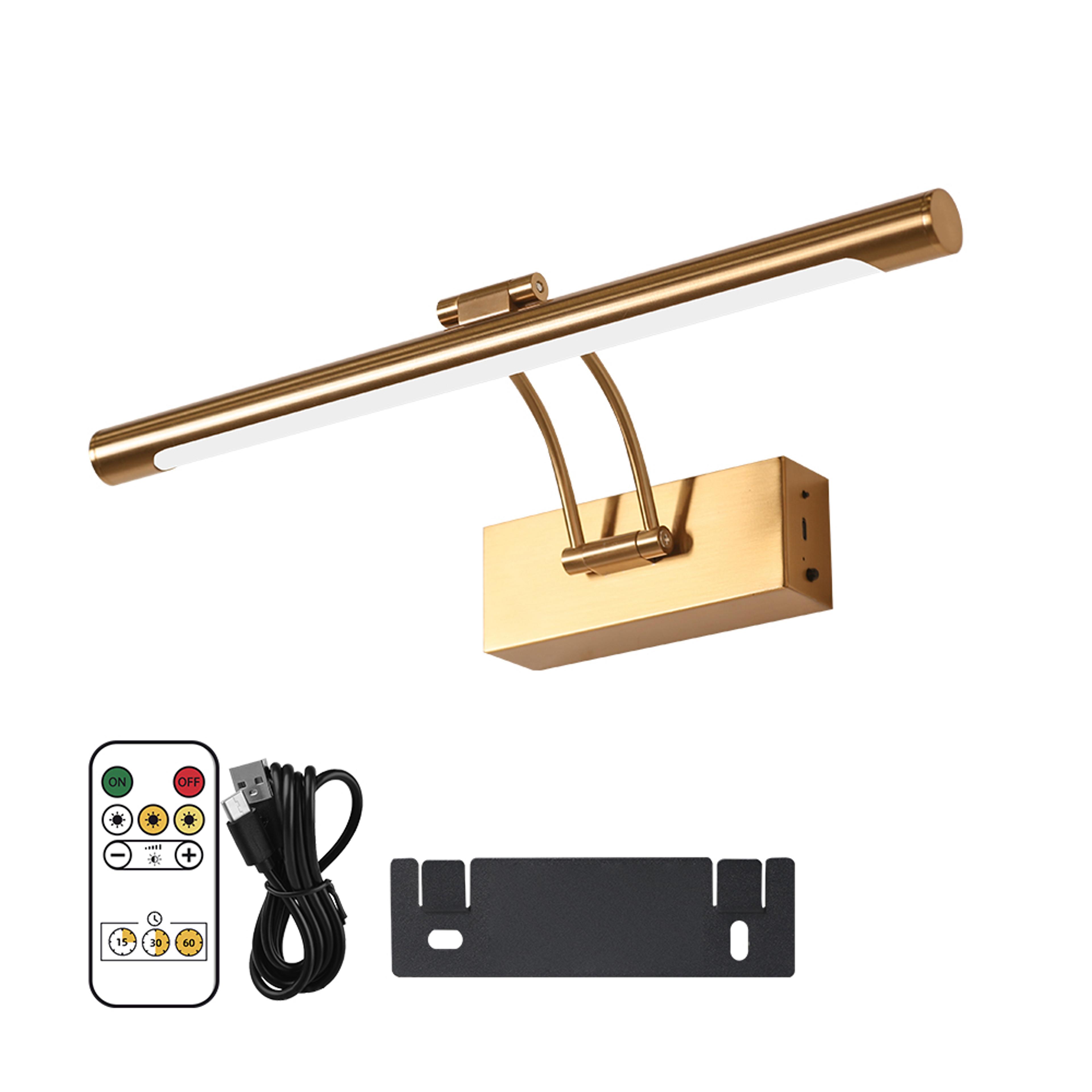 Rechargeable Wireless Picture Light LED Wall Lamp With Remote Control And Dimmable Gallery Lighting 6